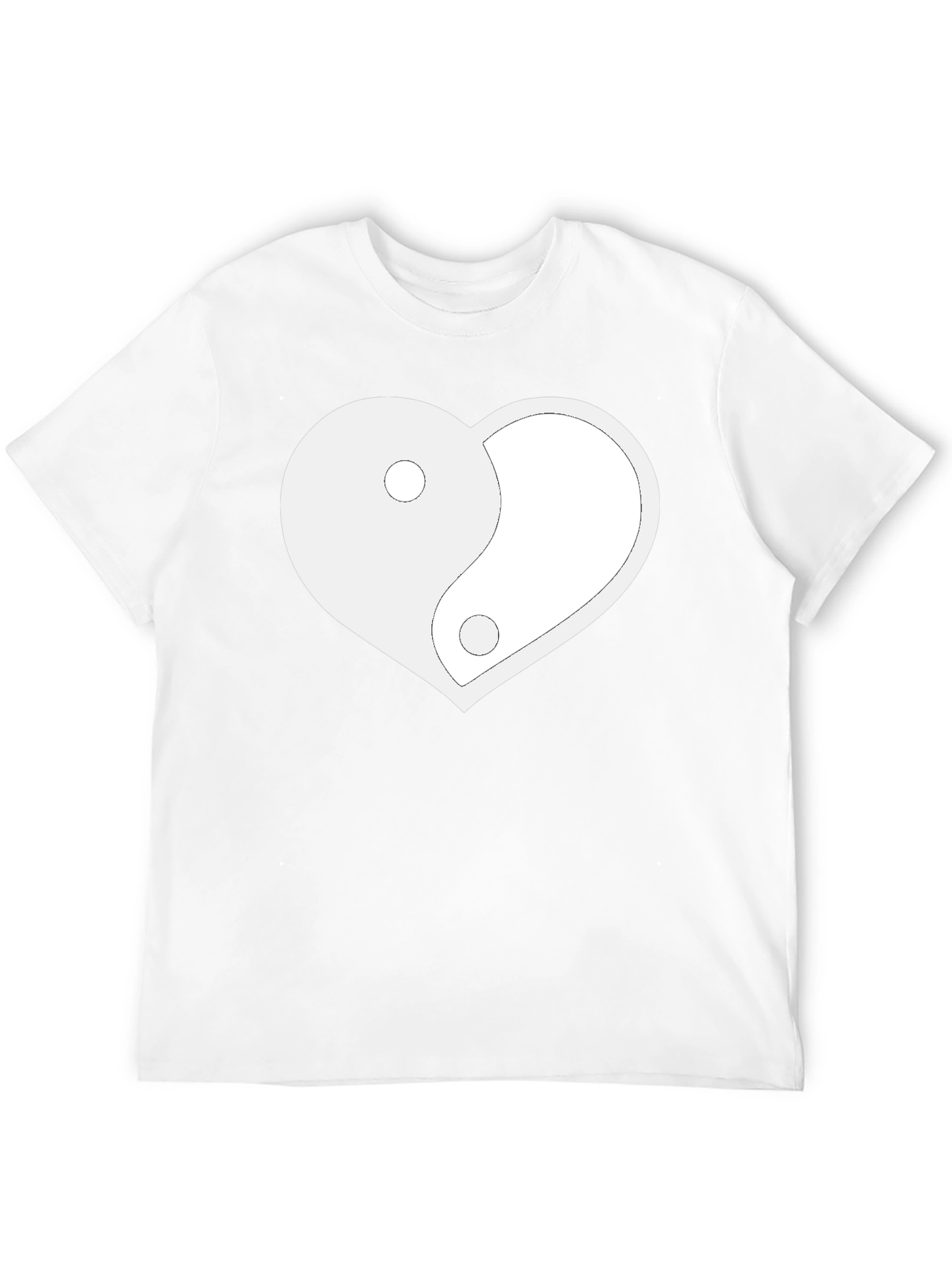 Yin Yang Heart Graphic Tee - Relaxed Fit