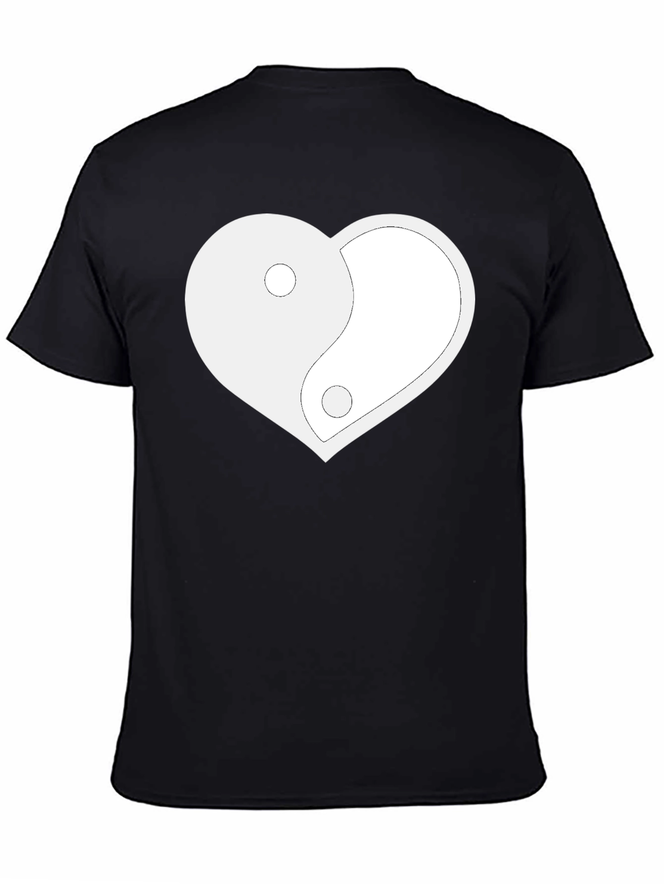 Yin Yang Heart Graphic Tee - Relaxed Fit