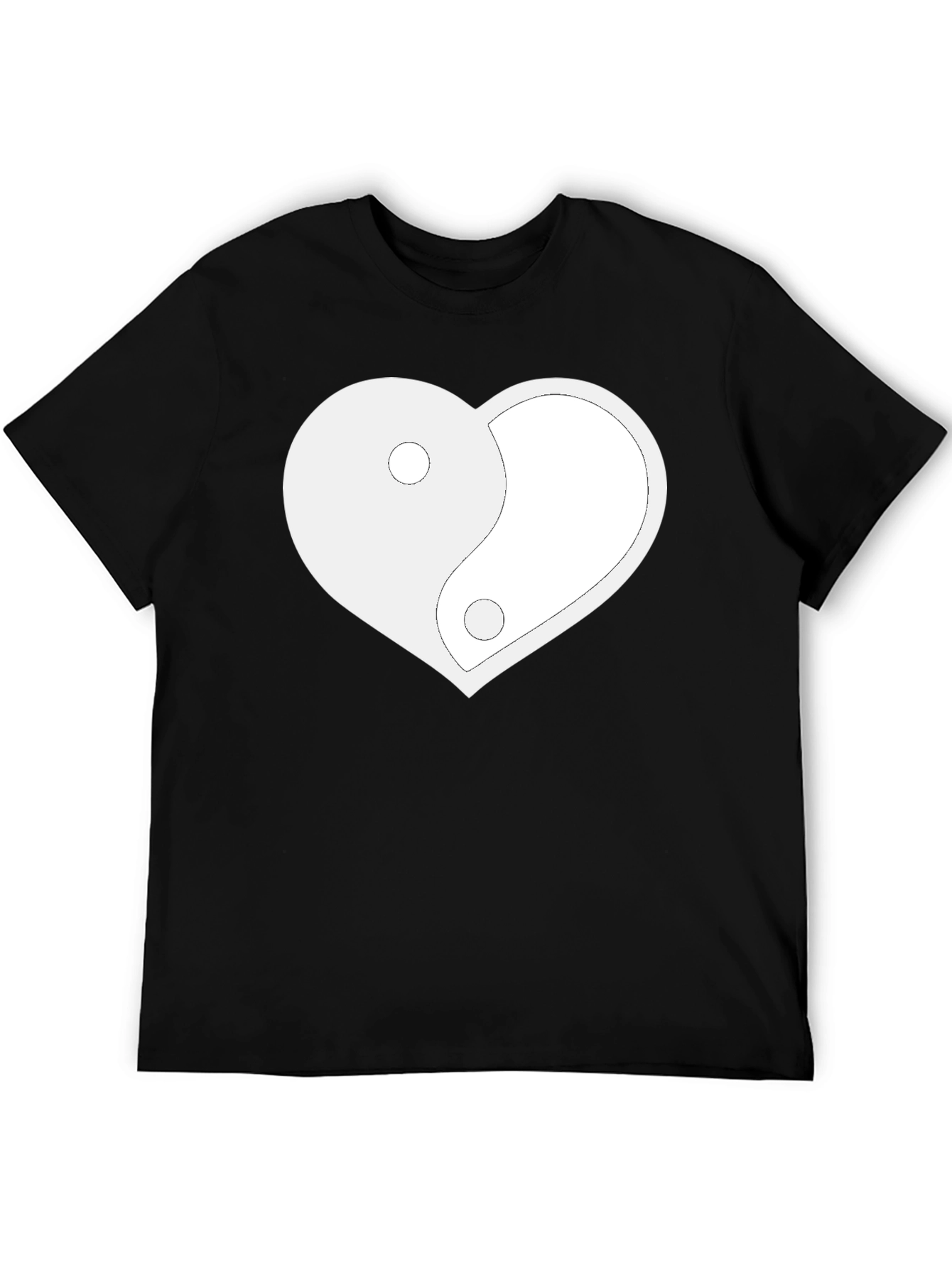 Yin Yang Heart Graphic Tee - Relaxed Fit