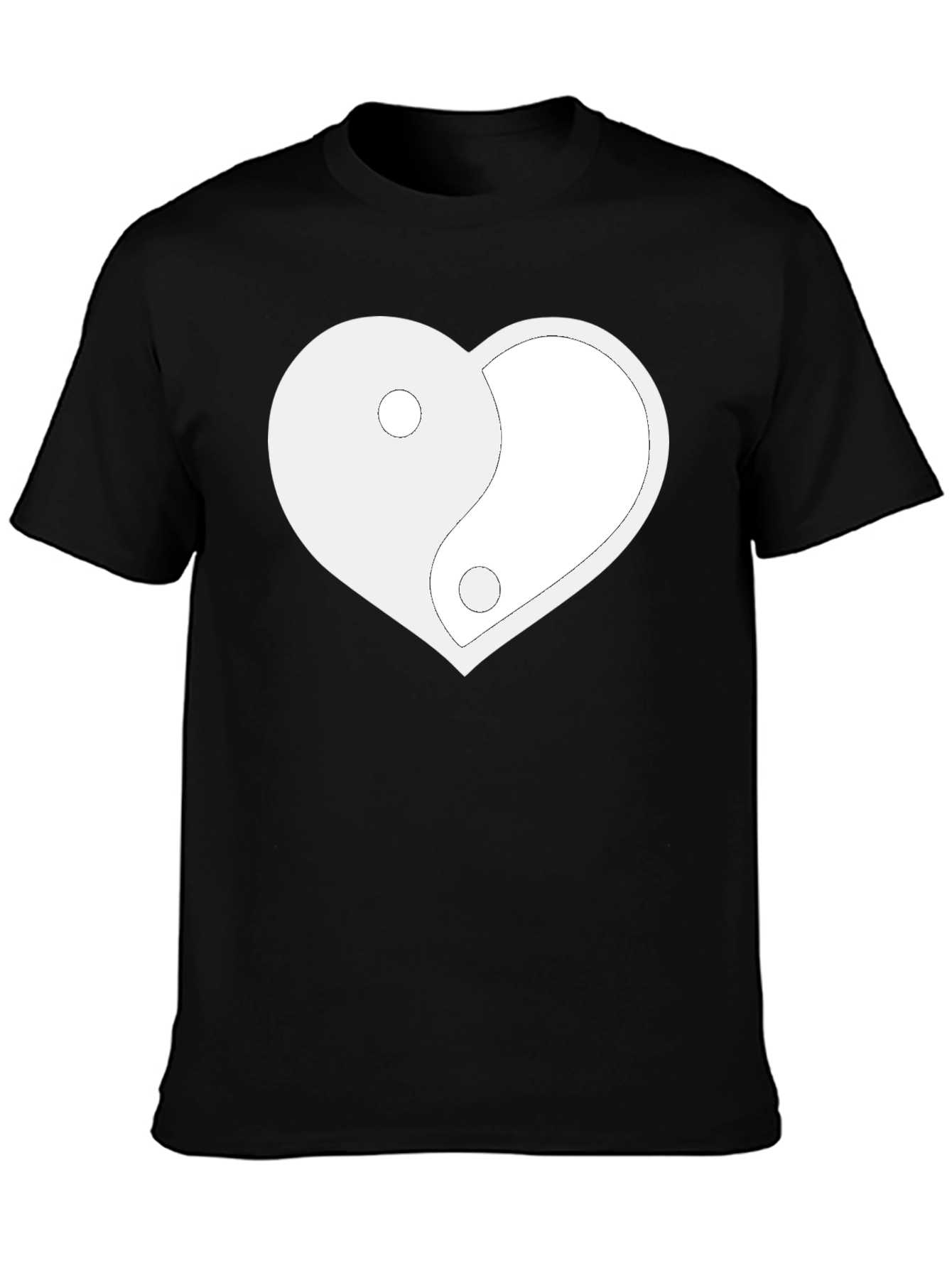Yin Yang Heart Graphic Tee - Relaxed Fit