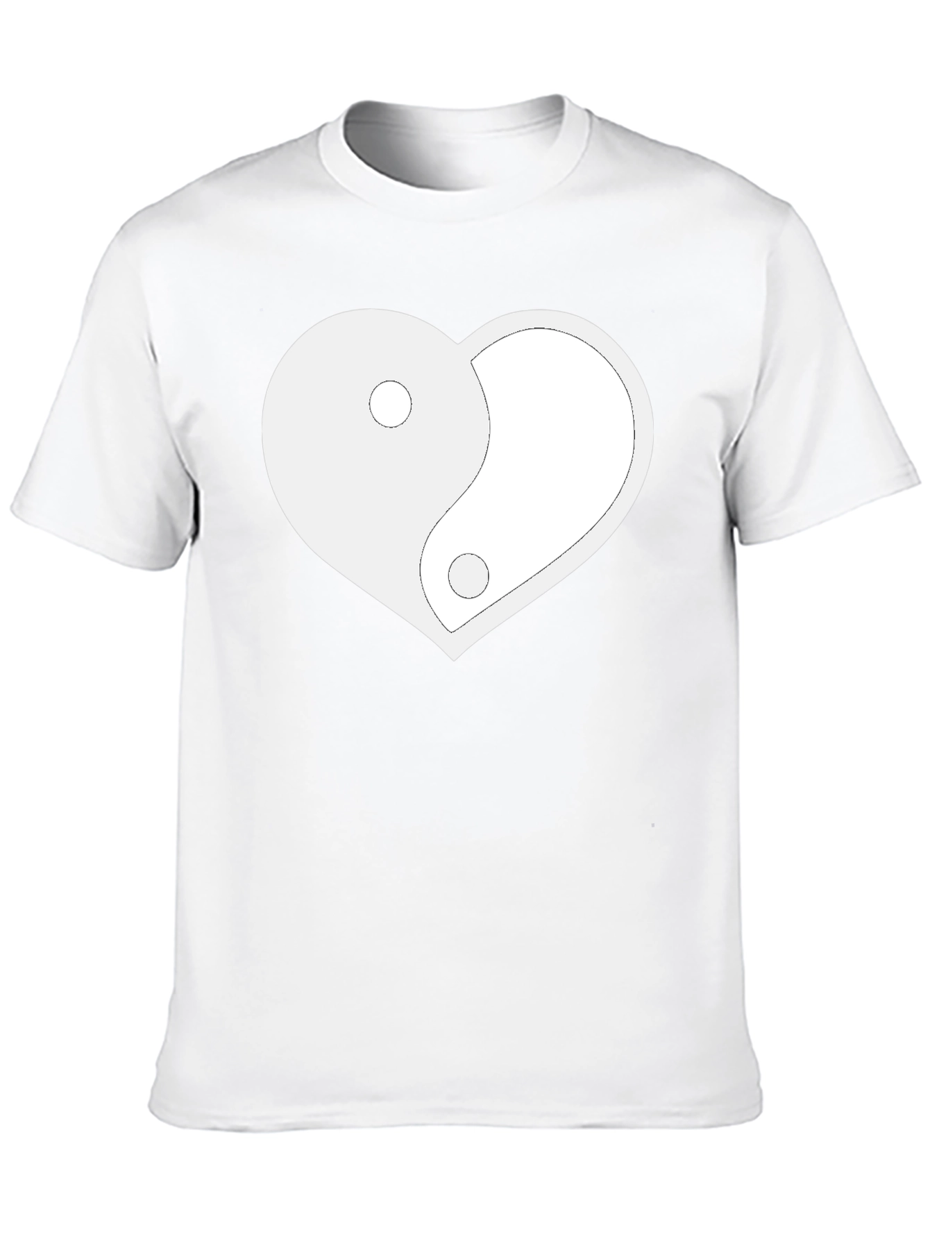 Yin Yang Heart Graphic Tee - Relaxed Fit