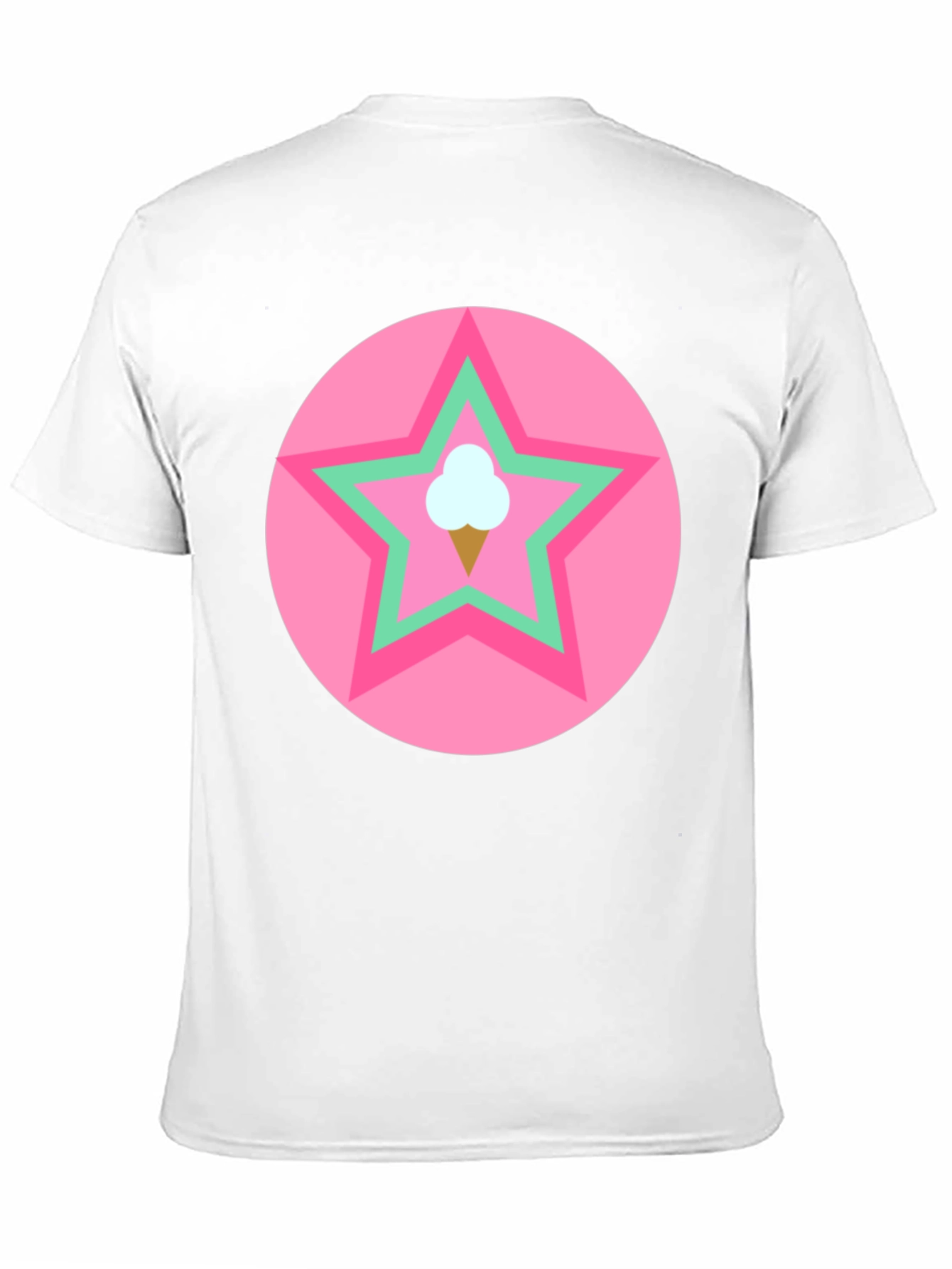 Ice Cream Star Graphic Tee - Black