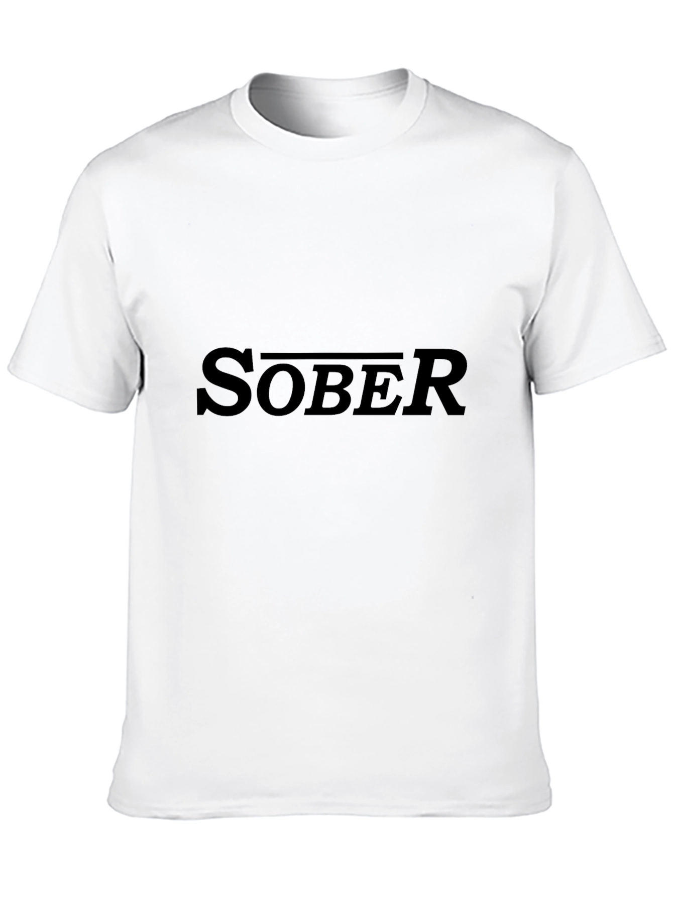 Sober Statement Tee - Classic Black