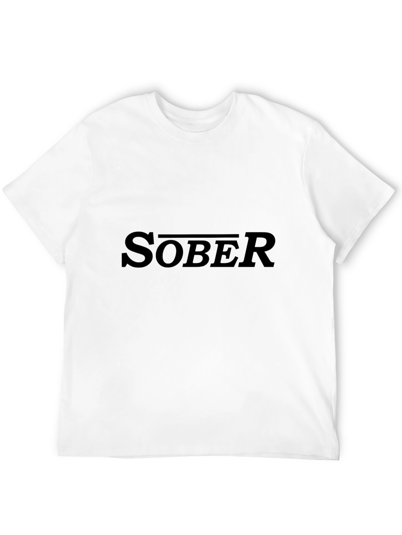 Sober Statement Tee - Classic Black