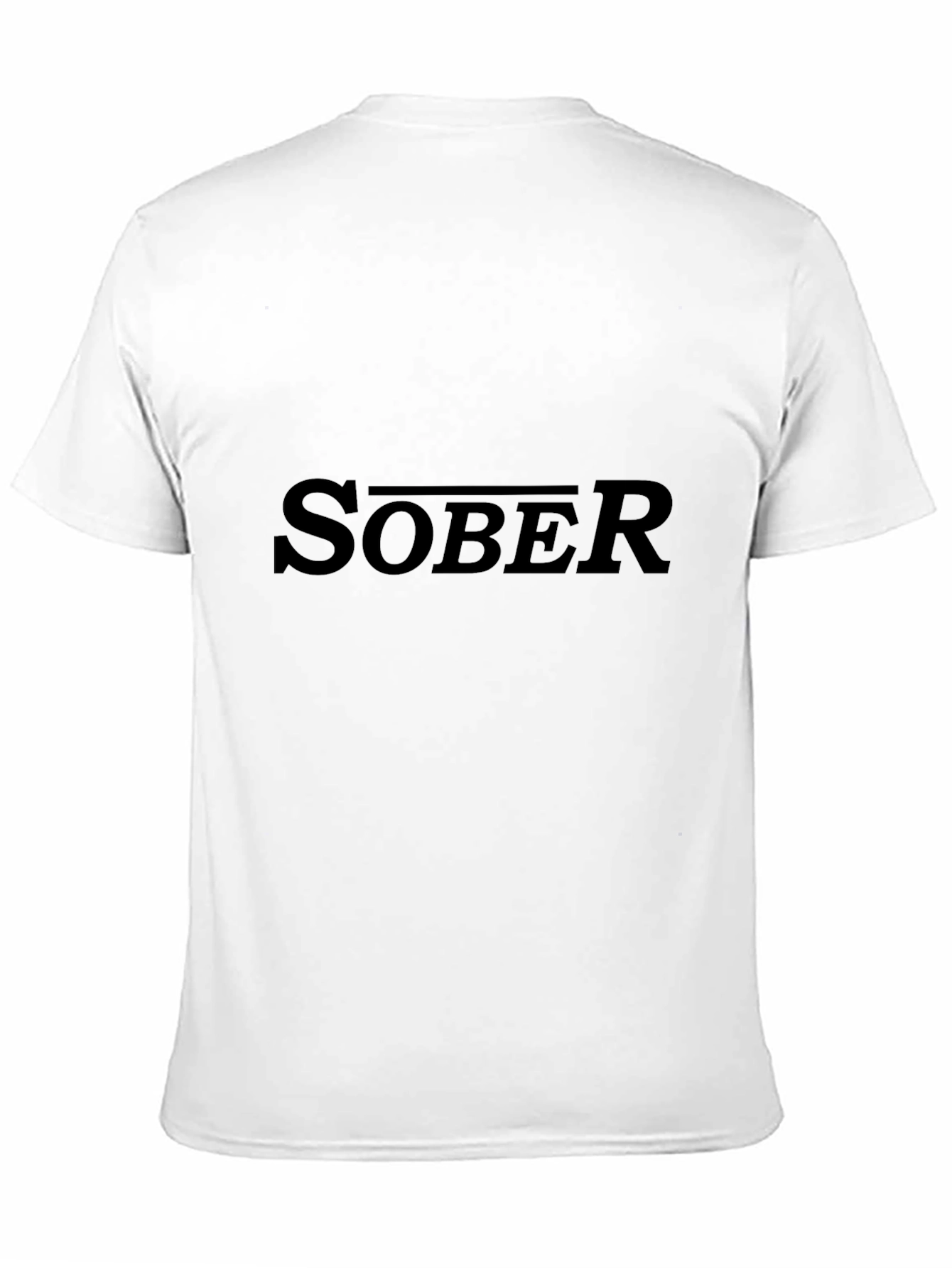 Sober Statement Tee - Classic Black