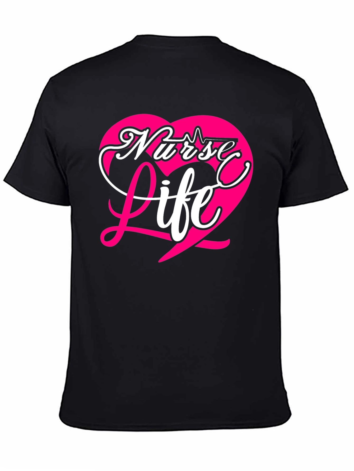 Nurse Life Heart Graphic T-Shirt