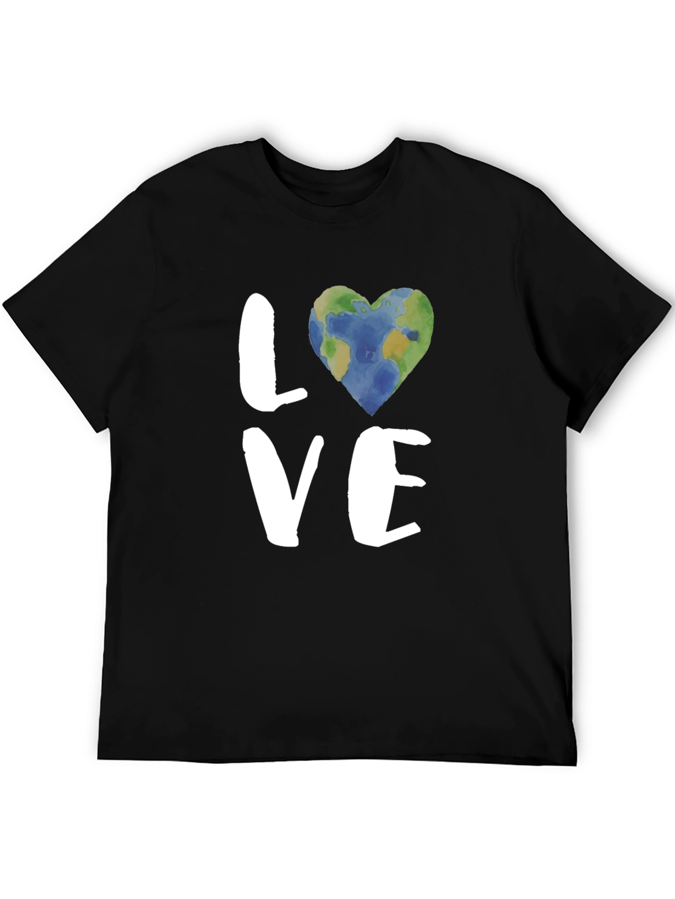 Earth Love T-Shirt - Black Graphic Tee