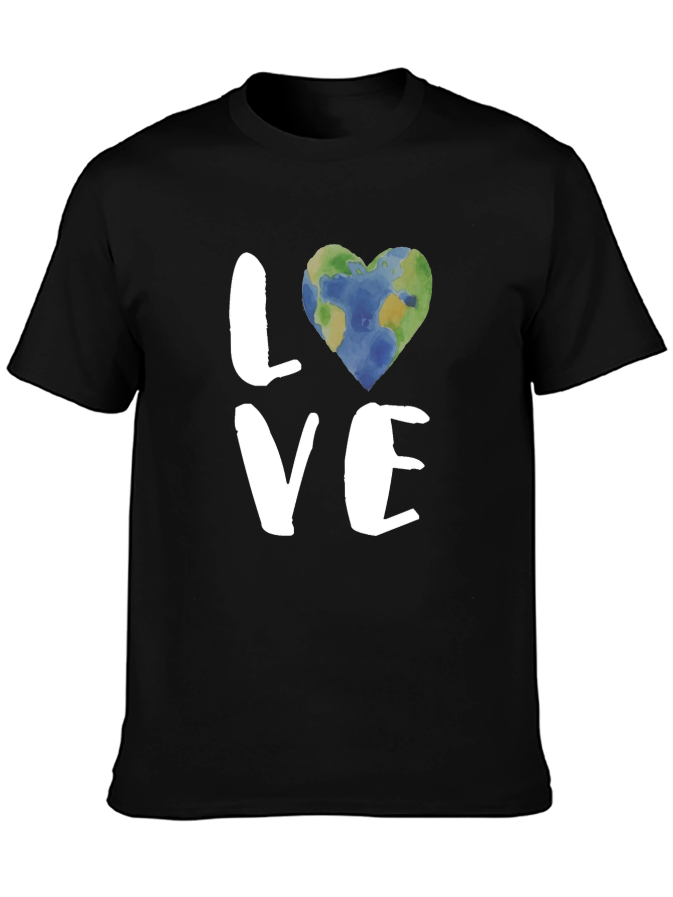 Earth Love T-Shirt - Black Graphic Tee