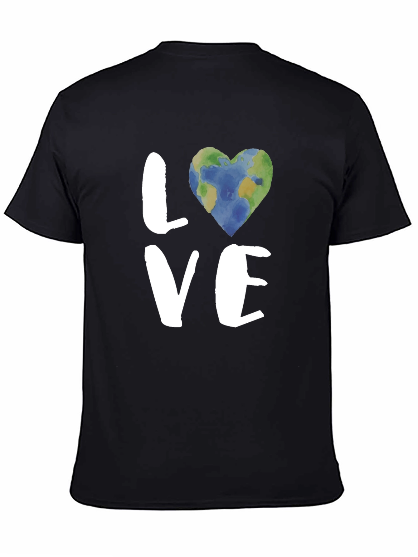 Earth Love T-Shirt - Black Graphic Tee