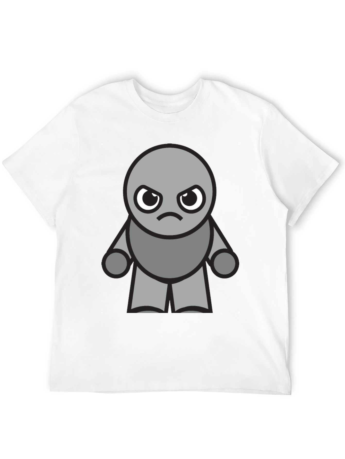 Grumpy Gray Character T-Shirt
