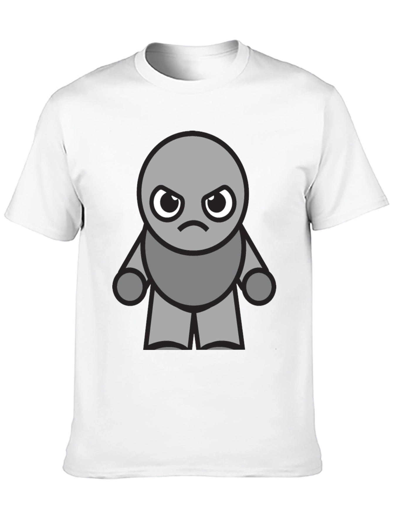 Grumpy Gray Character T-Shirt