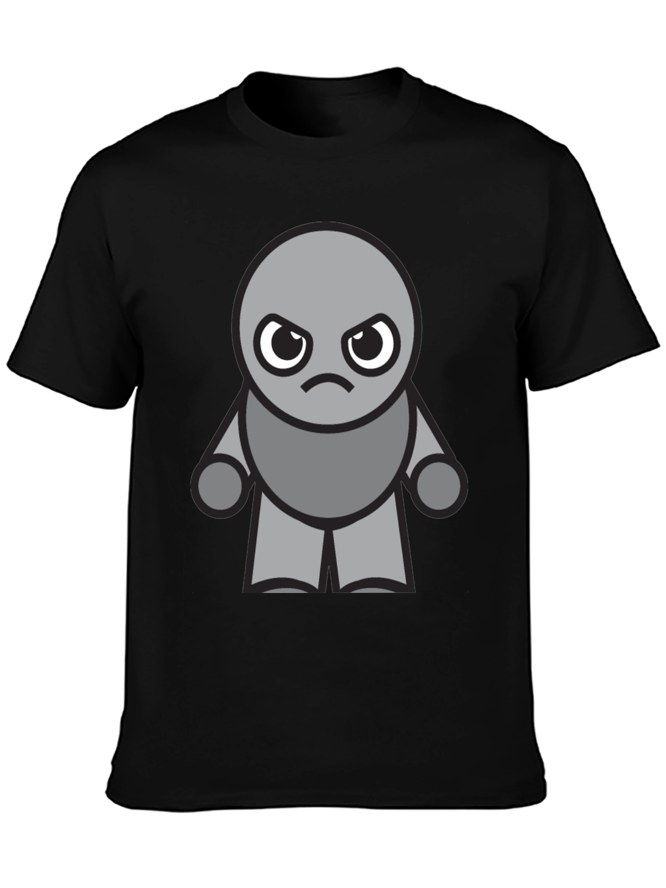 Grumpy Gray Character T-Shirt