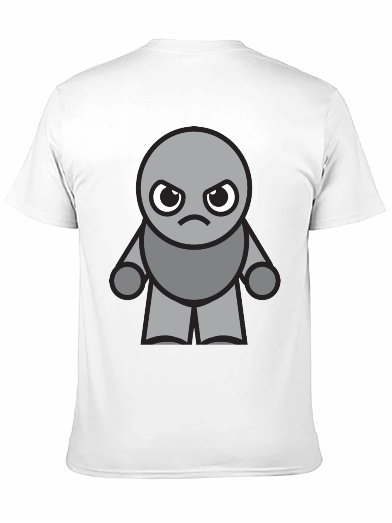 Grumpy Gray Character T-Shirt
