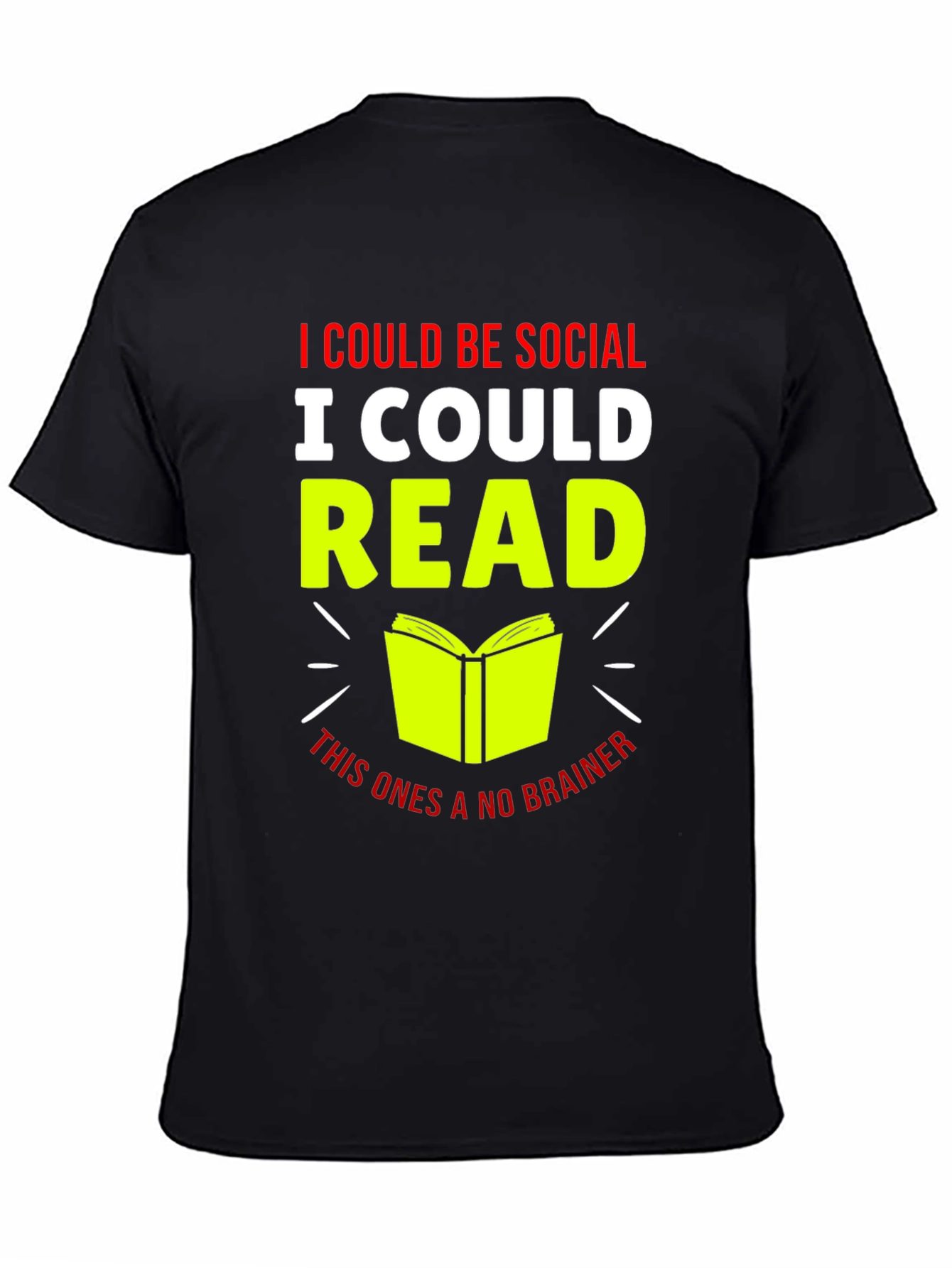 I Could Be Social I Could Read T-Shirt