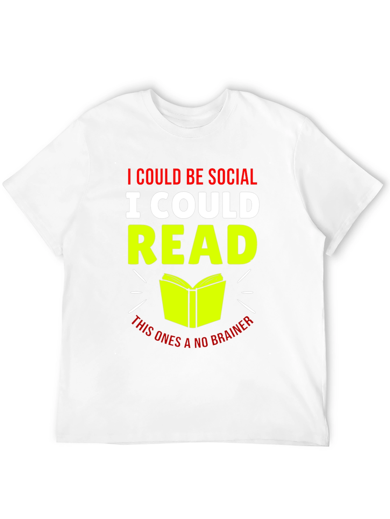 I Could Be Social I Could Read T-Shirt