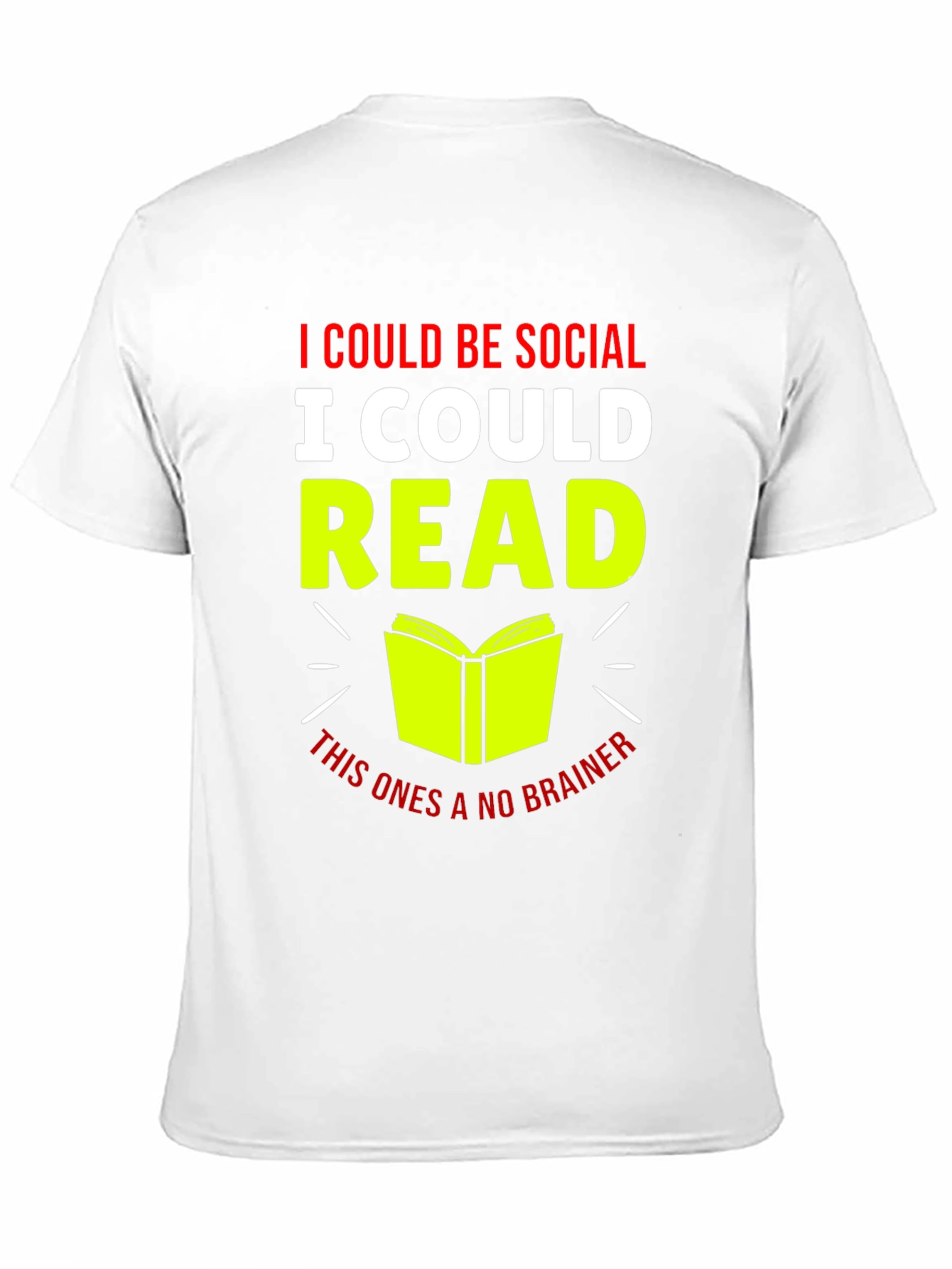 I Could Be Social I Could Read T-Shirt
