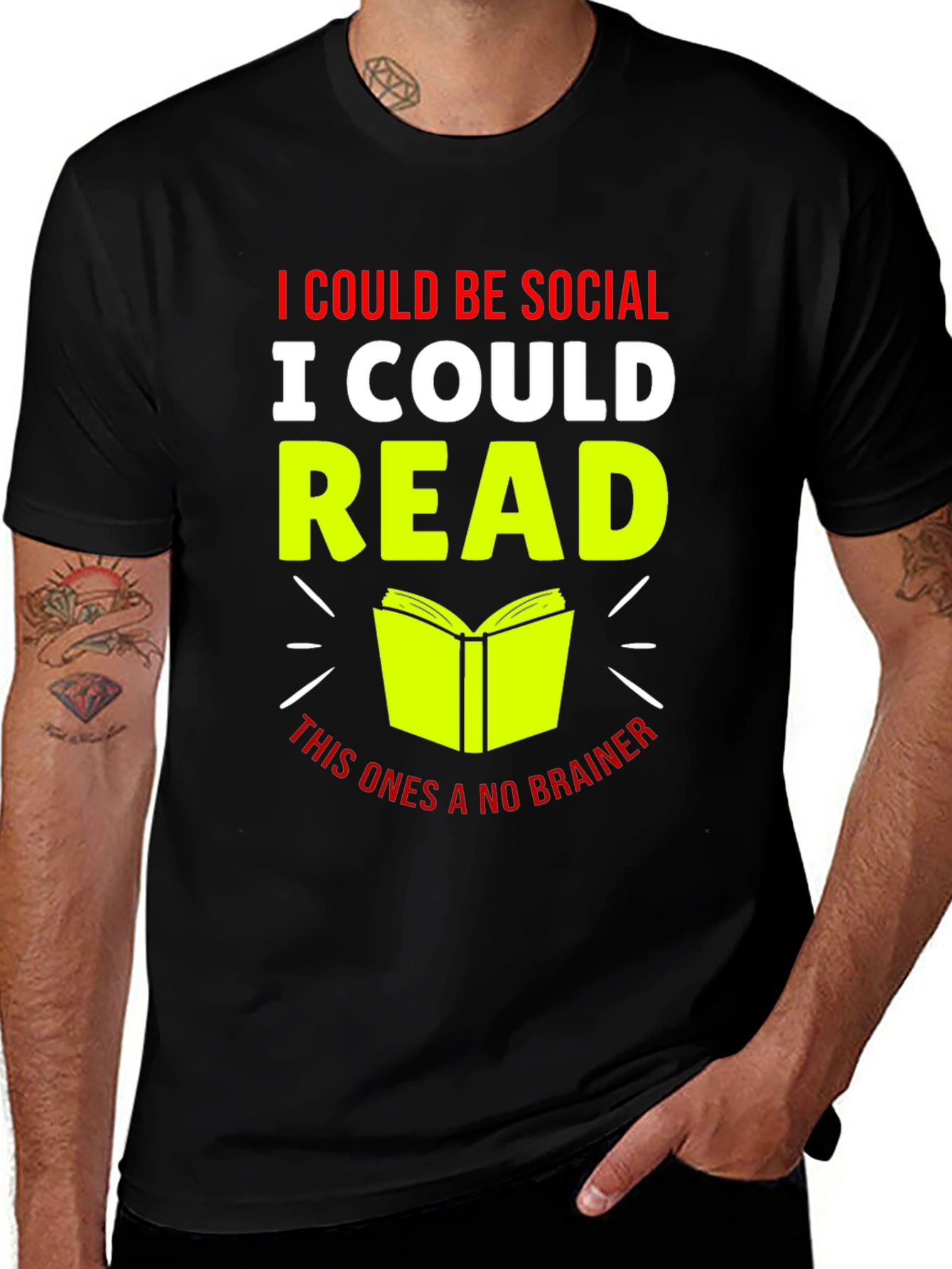 I Could Be Social I Could Read T-Shirt