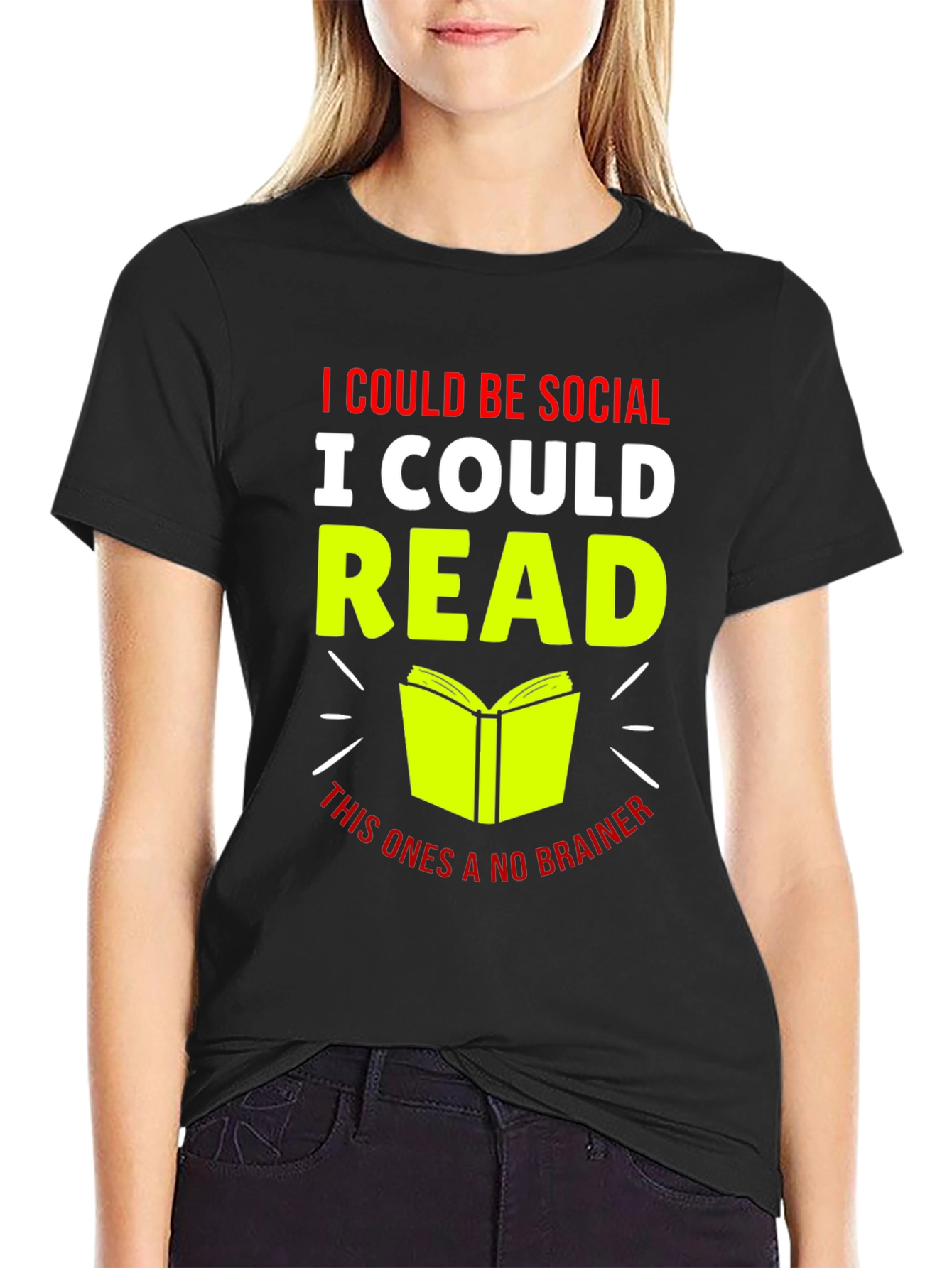 I Could Be Social I Could Read T-Shirt