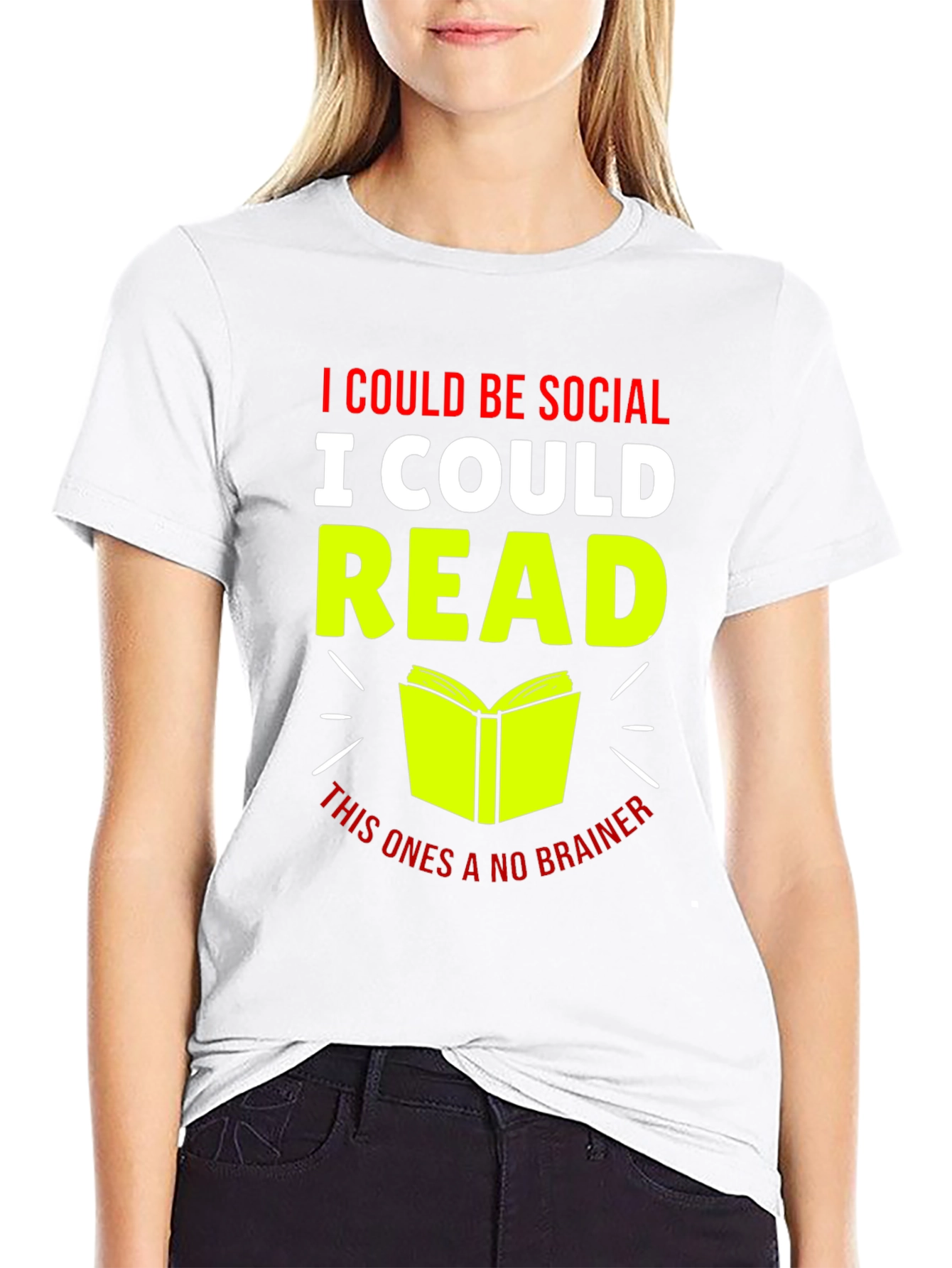 I Could Be Social I Could Read T-Shirt