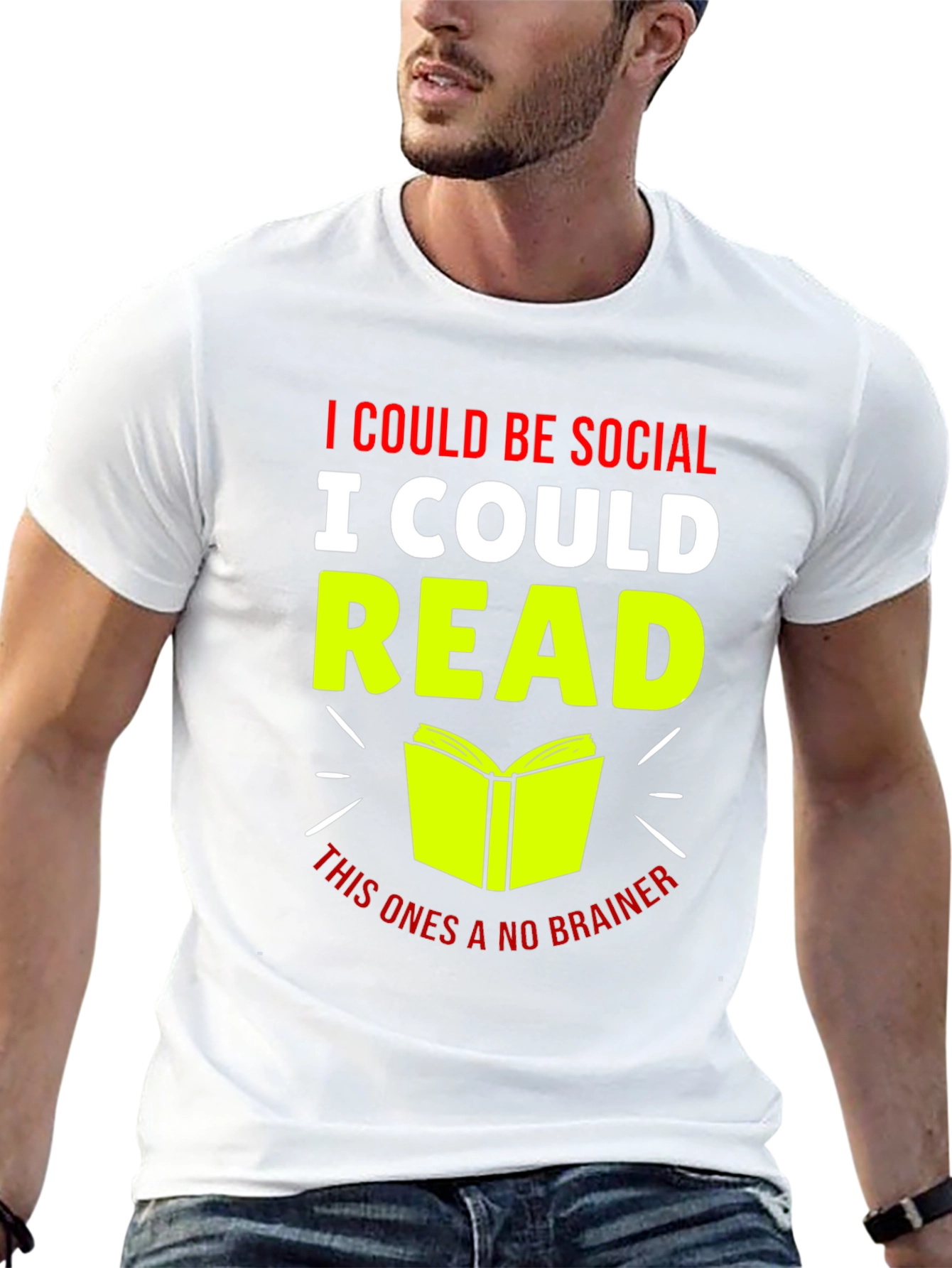 I Could Be Social I Could Read T-Shirt