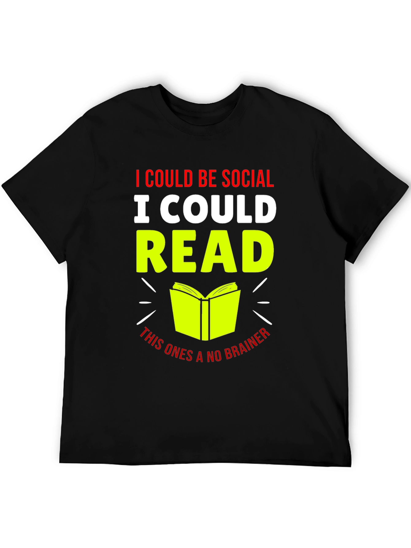 I Could Be Social I Could Read T-Shirt