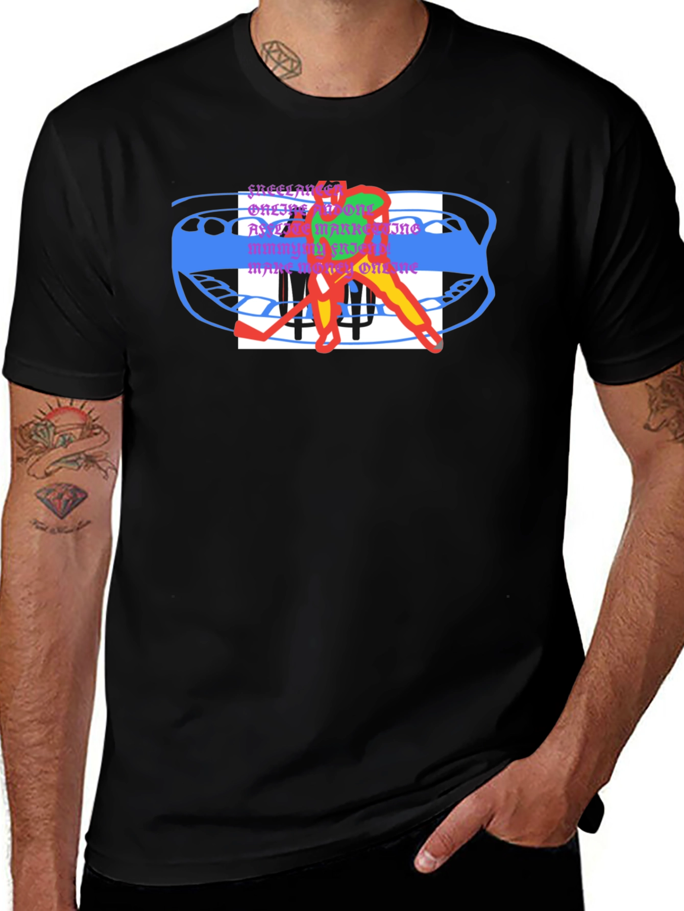 Abstract Hockey T-Shirt