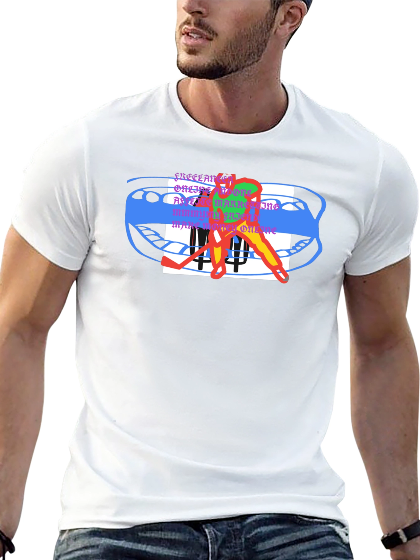 Abstract Hockey T-Shirt