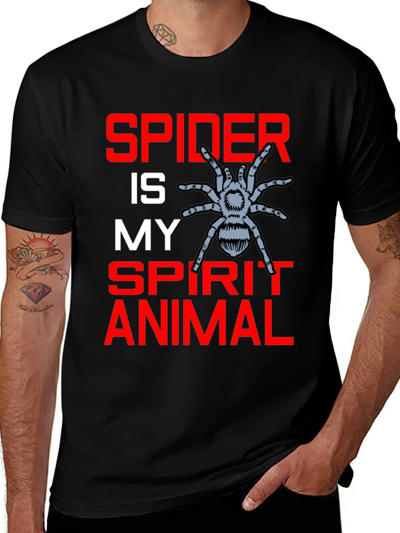 Spider Spirit Animal Graphic T-Shirt