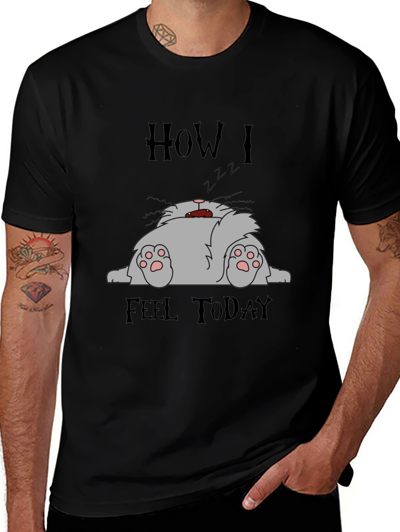 How I Feel Today Cat T-Shirt