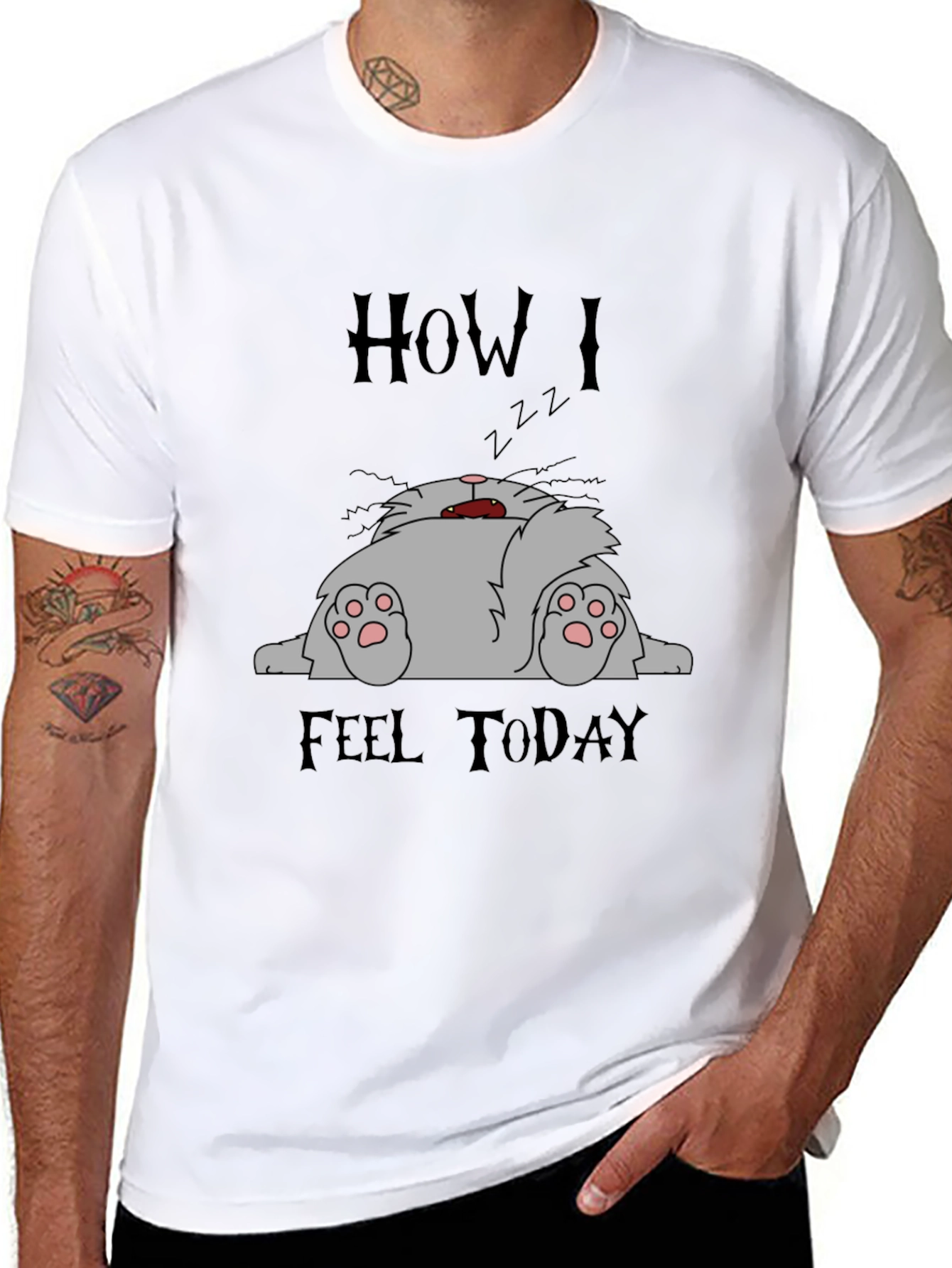How I Feel Today Cat T-Shirt