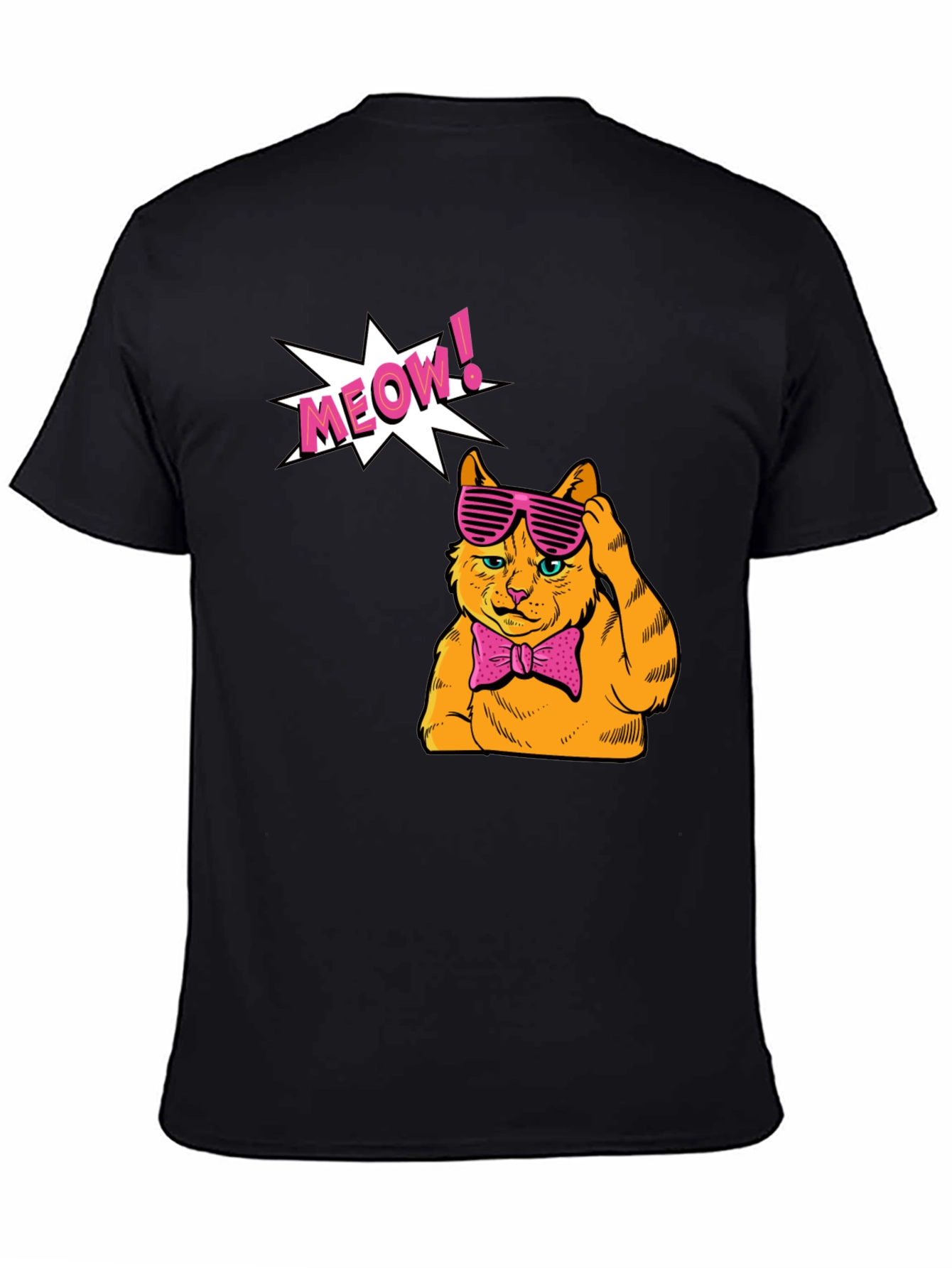 Meow Cat Graphic T-Shirt - Stylish and Fun