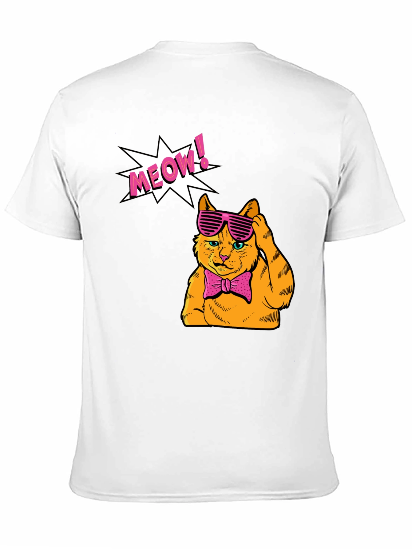 Meow Cat Graphic T-Shirt - Stylish and Fun