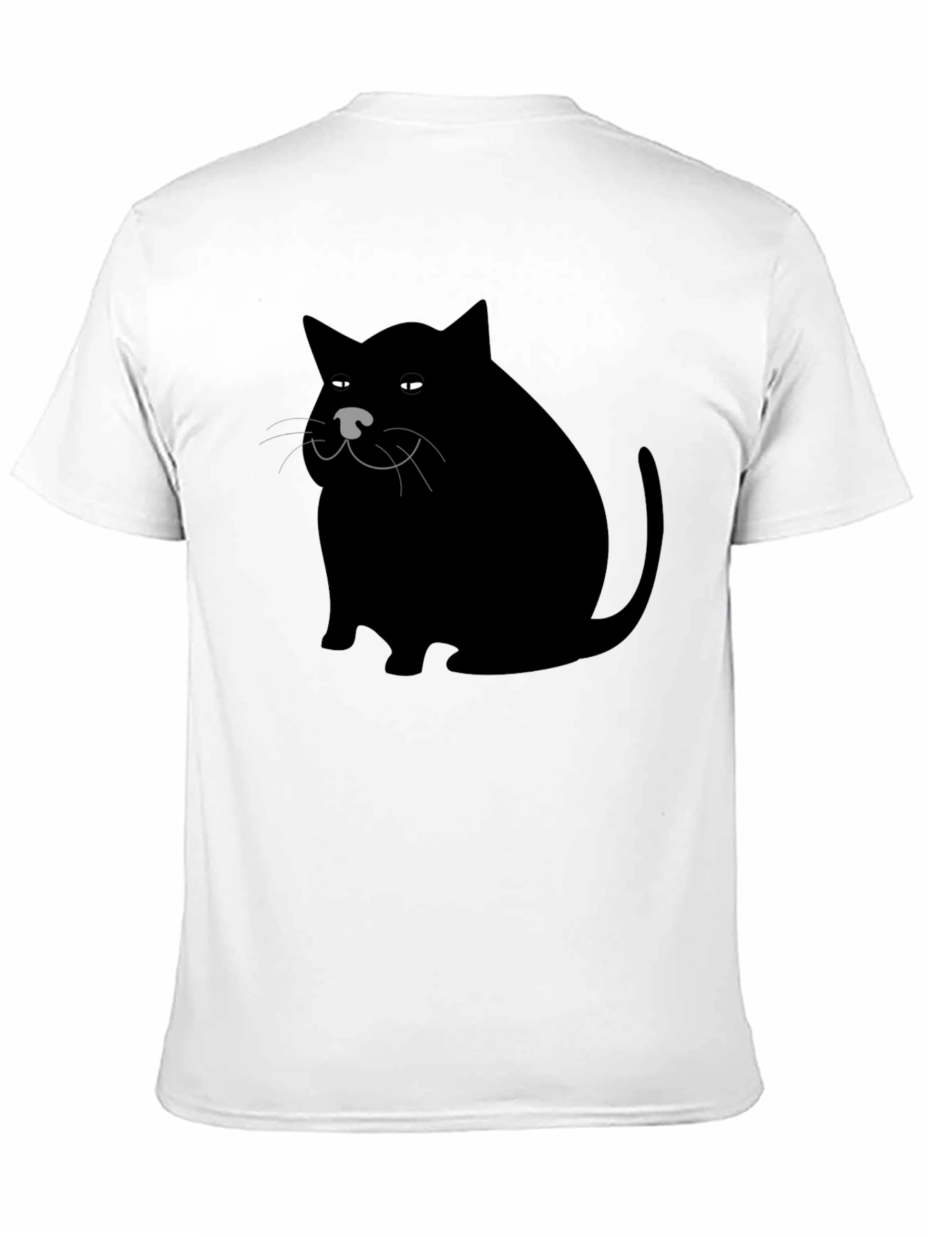 Black Cat Graphic Tee - Mens Black T-Shirt