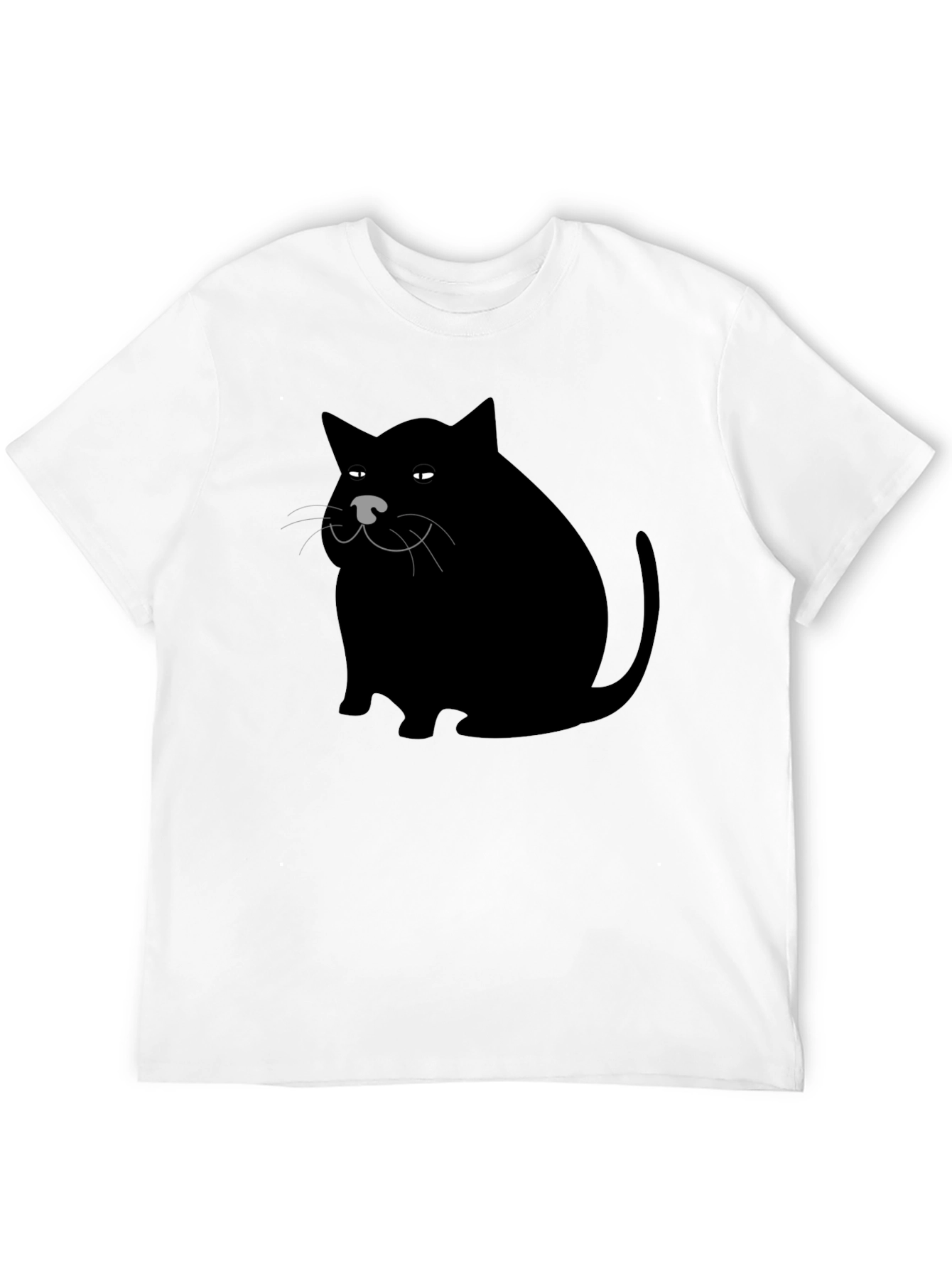 Black Cat Graphic Tee - Mens Black T-Shirt