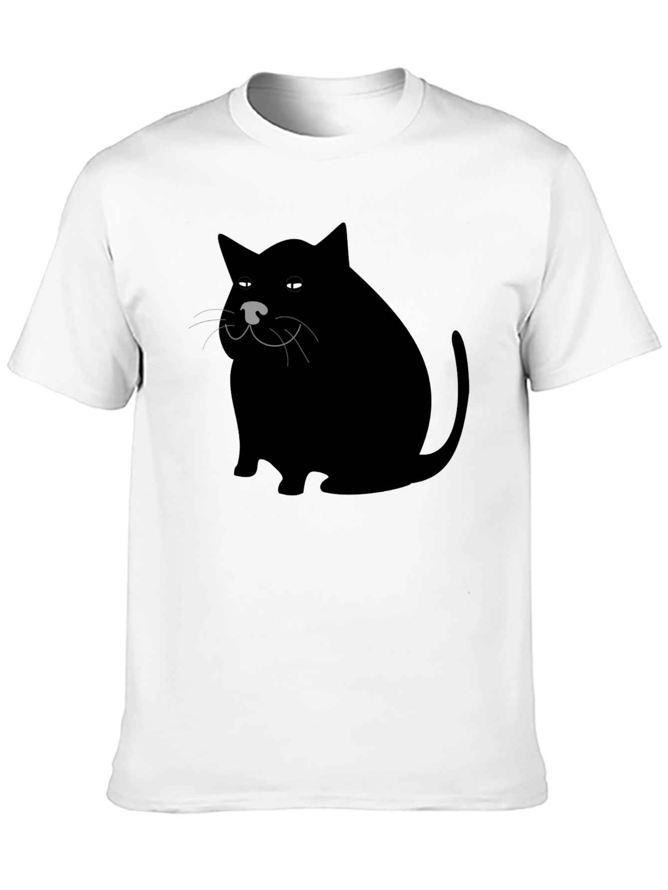 Black Cat Graphic Tee - Mens Black T-Shirt