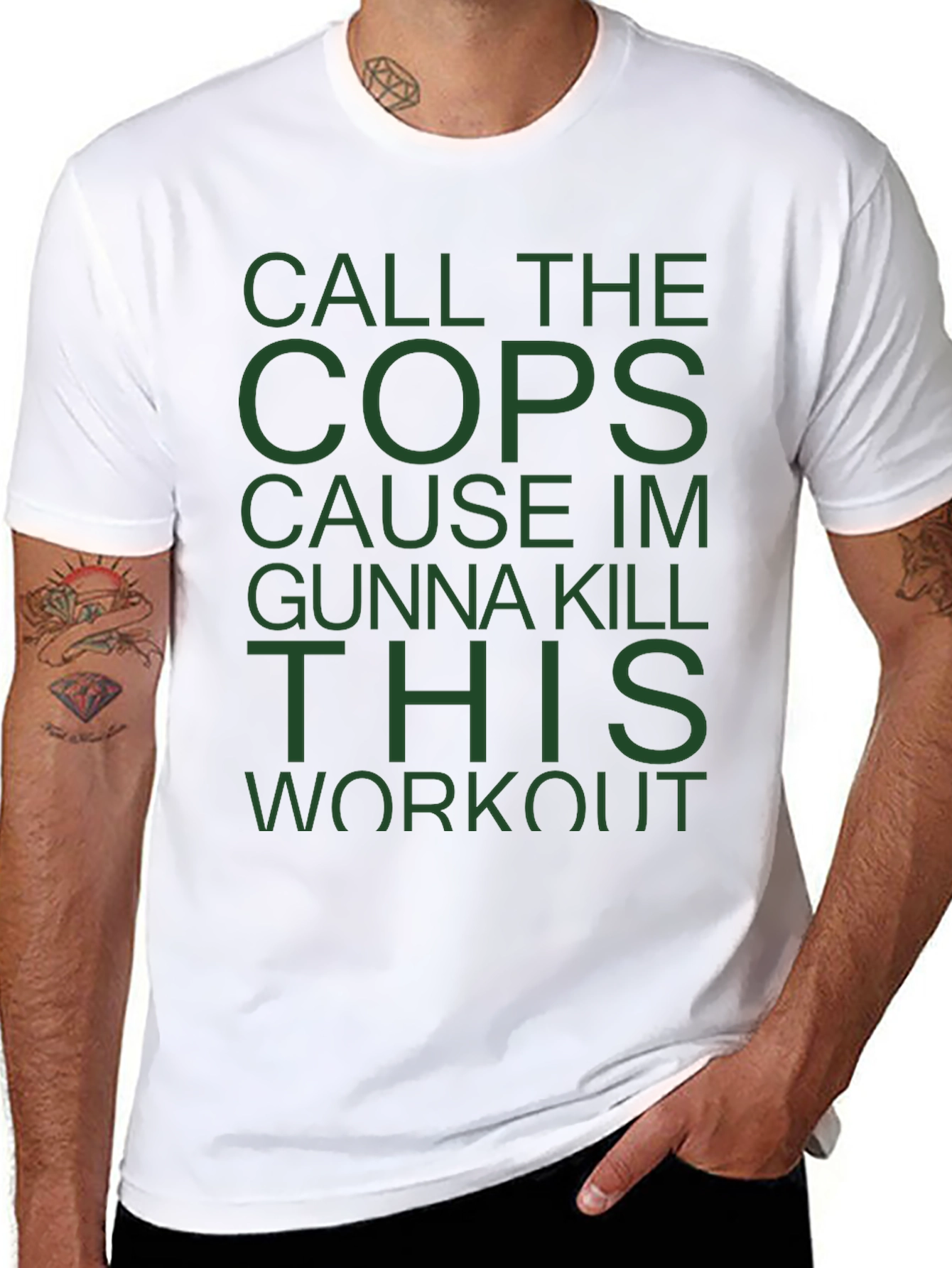 Call The Cops Workout T-Shirt