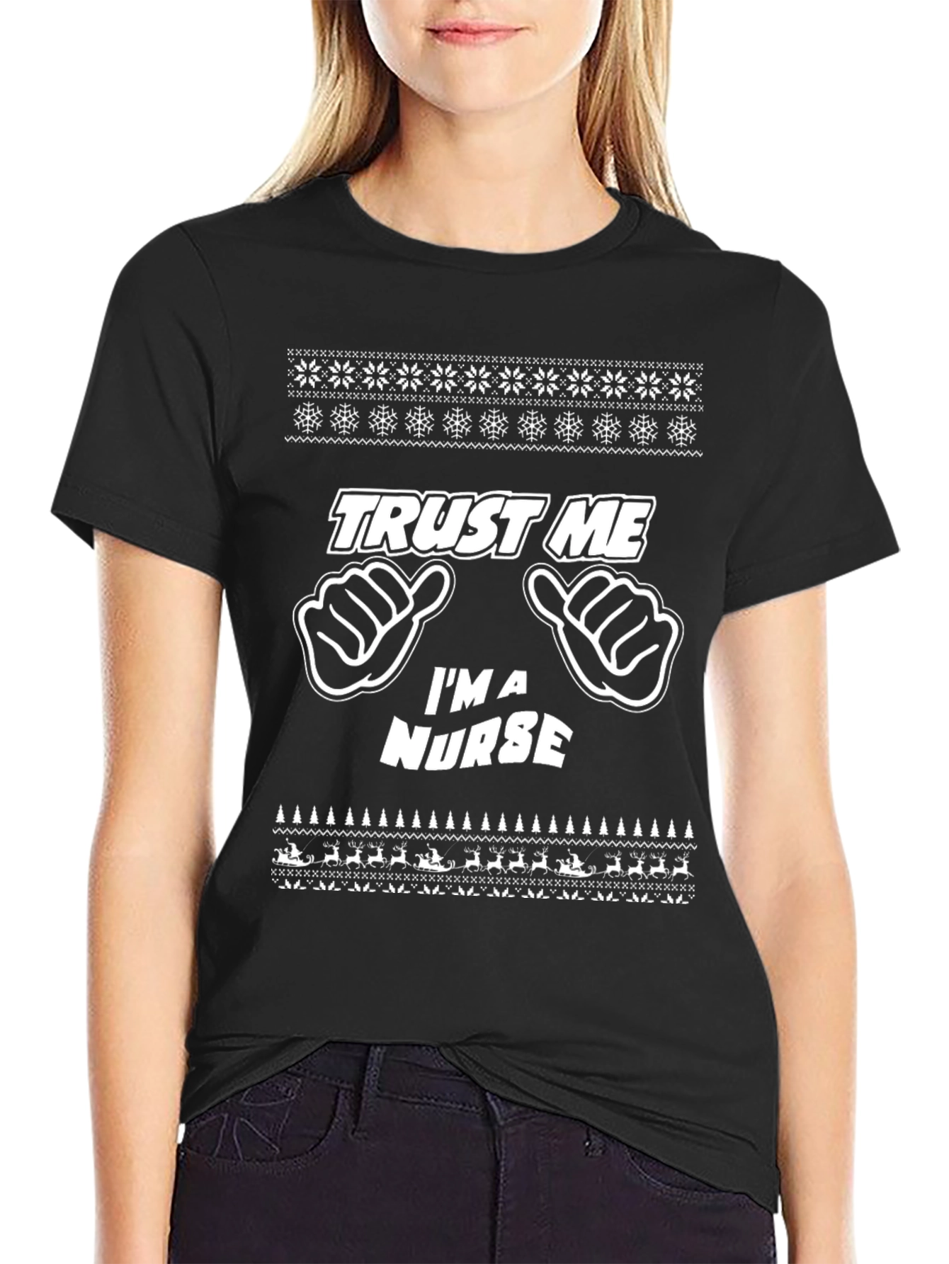 Trust Me Im A Nurse Christmas T-Shirt