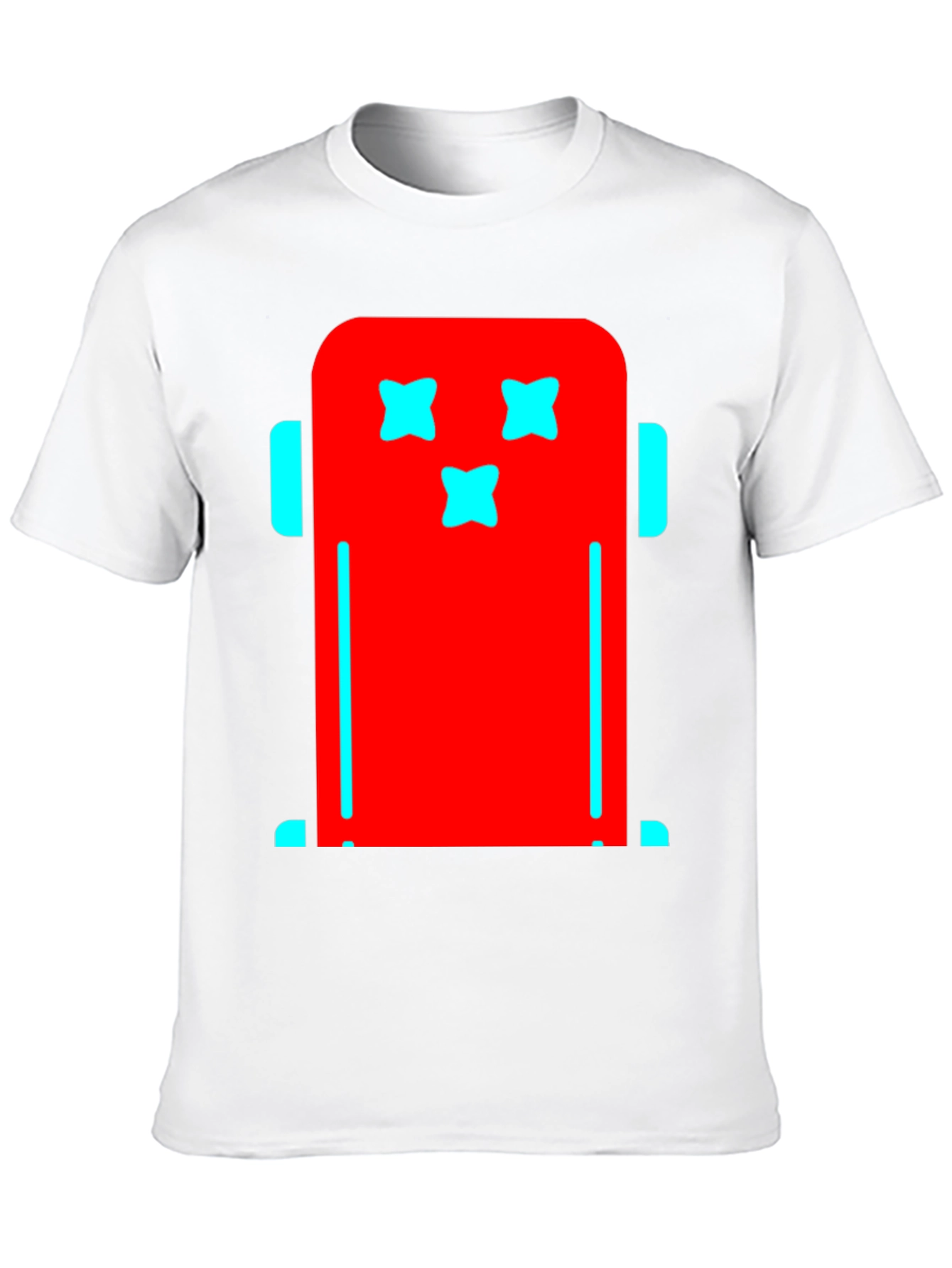 Funky Robot Graphic Tee - Black Cotton T-Shirt