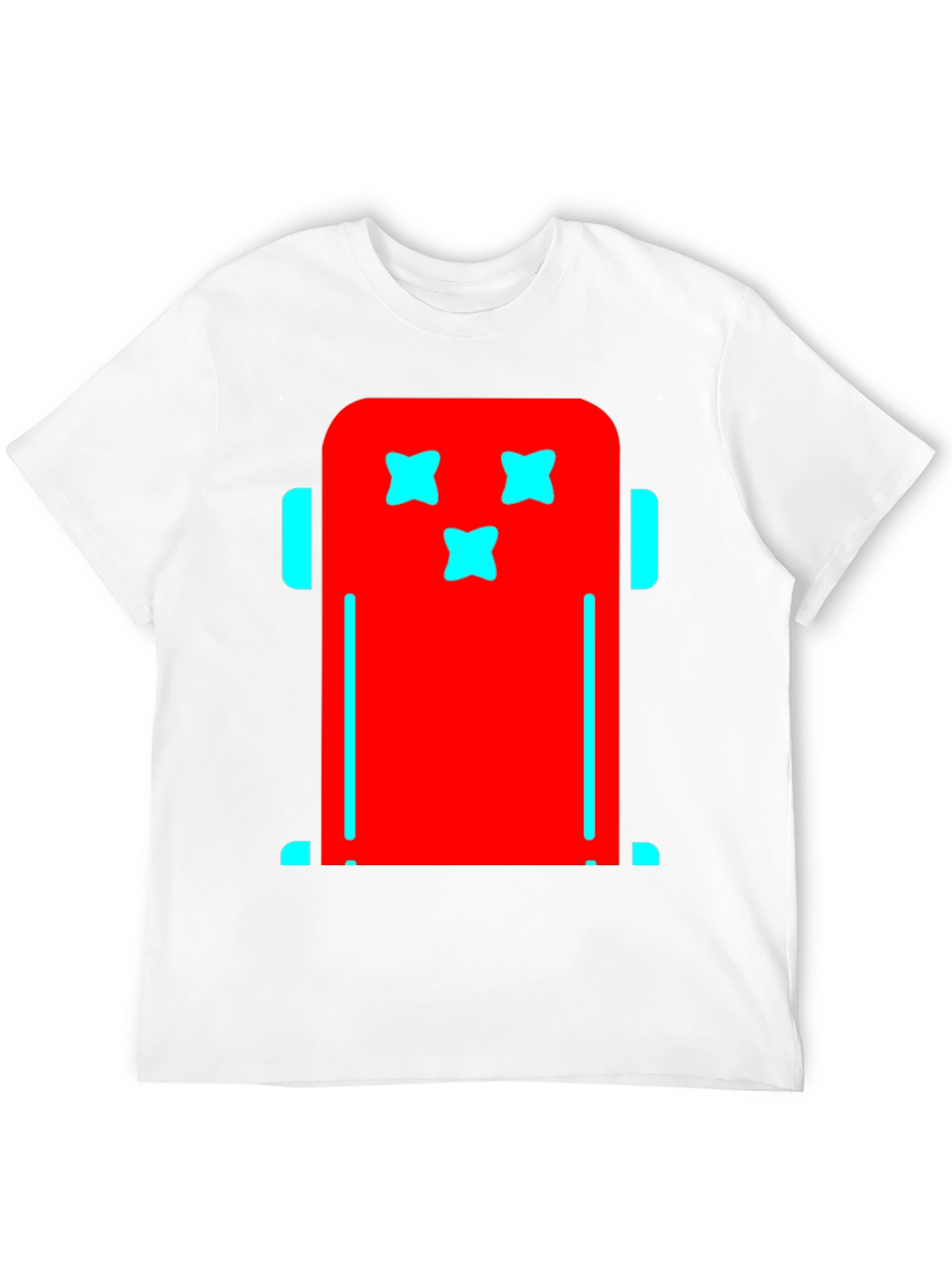 Funky Robot Graphic Tee - Black Cotton T-Shirt