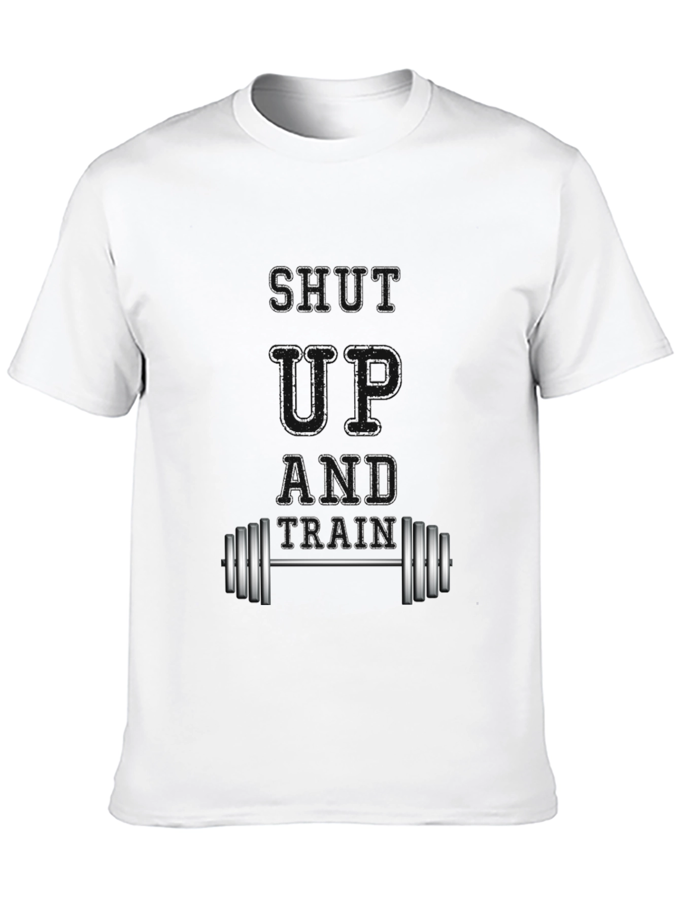 Shut Up and Train Black Graphic Tee