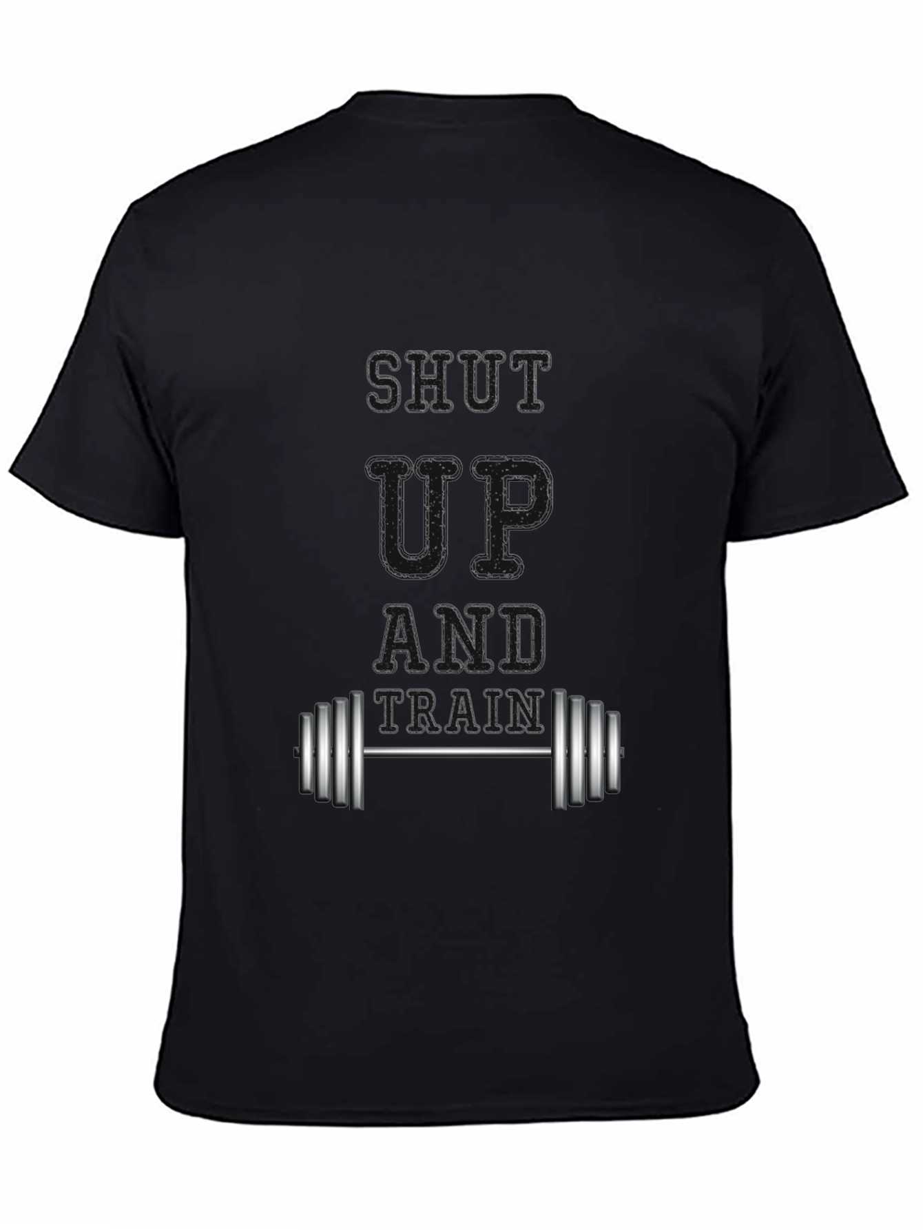 Shut Up and Train Black Graphic Tee