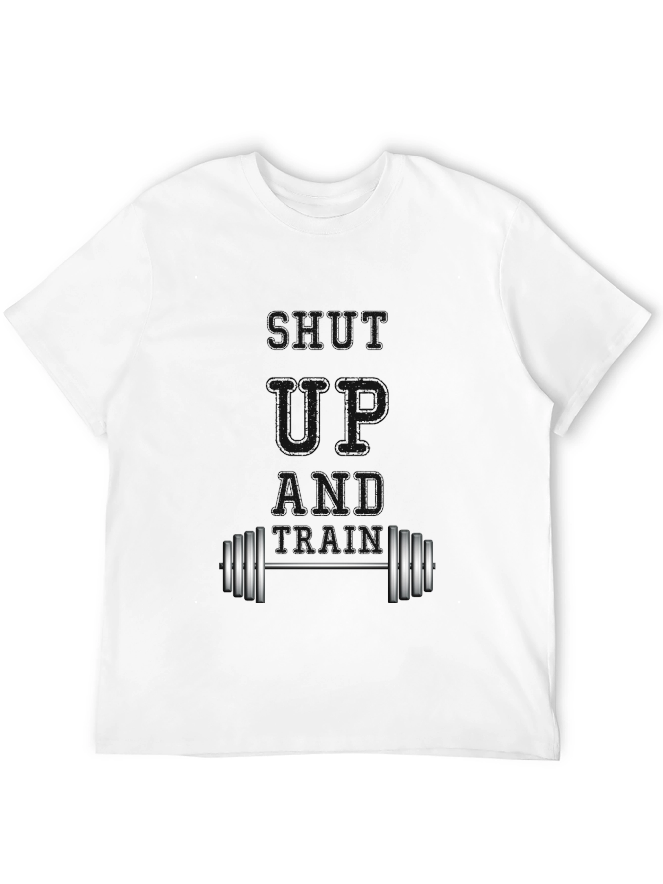 Shut Up and Train Black Graphic Tee