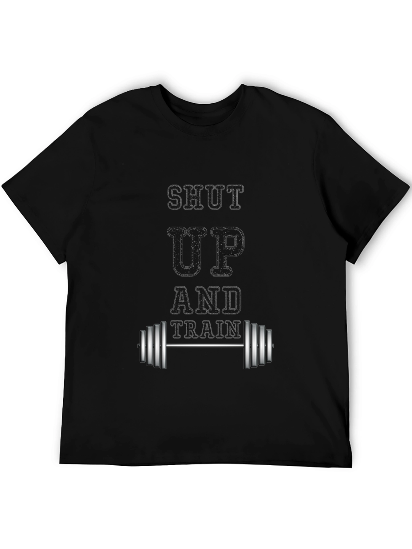 Shut Up and Train Black Graphic Tee
