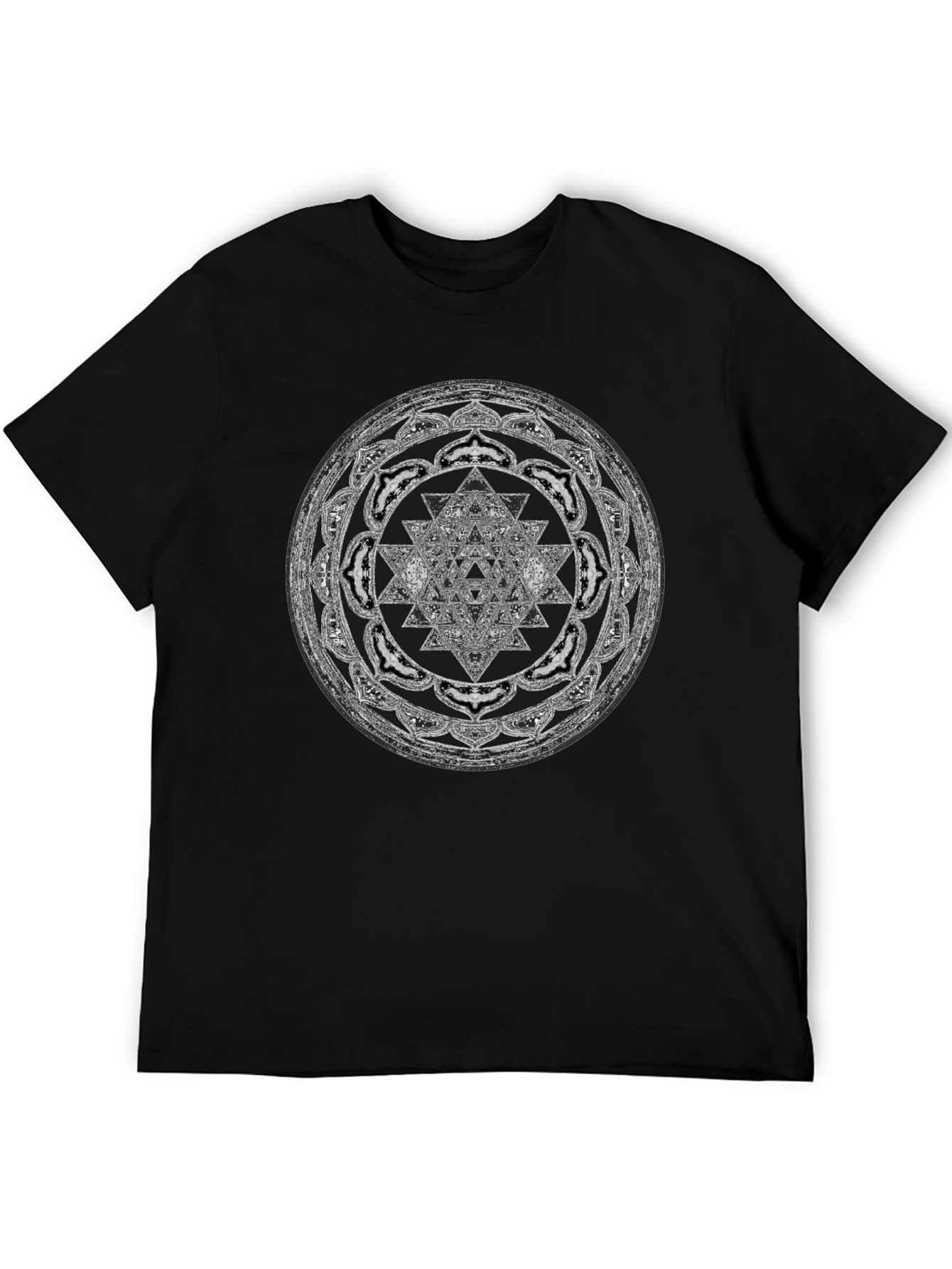 Sriyantra Mandala Graphic Tee - Spiritual Design