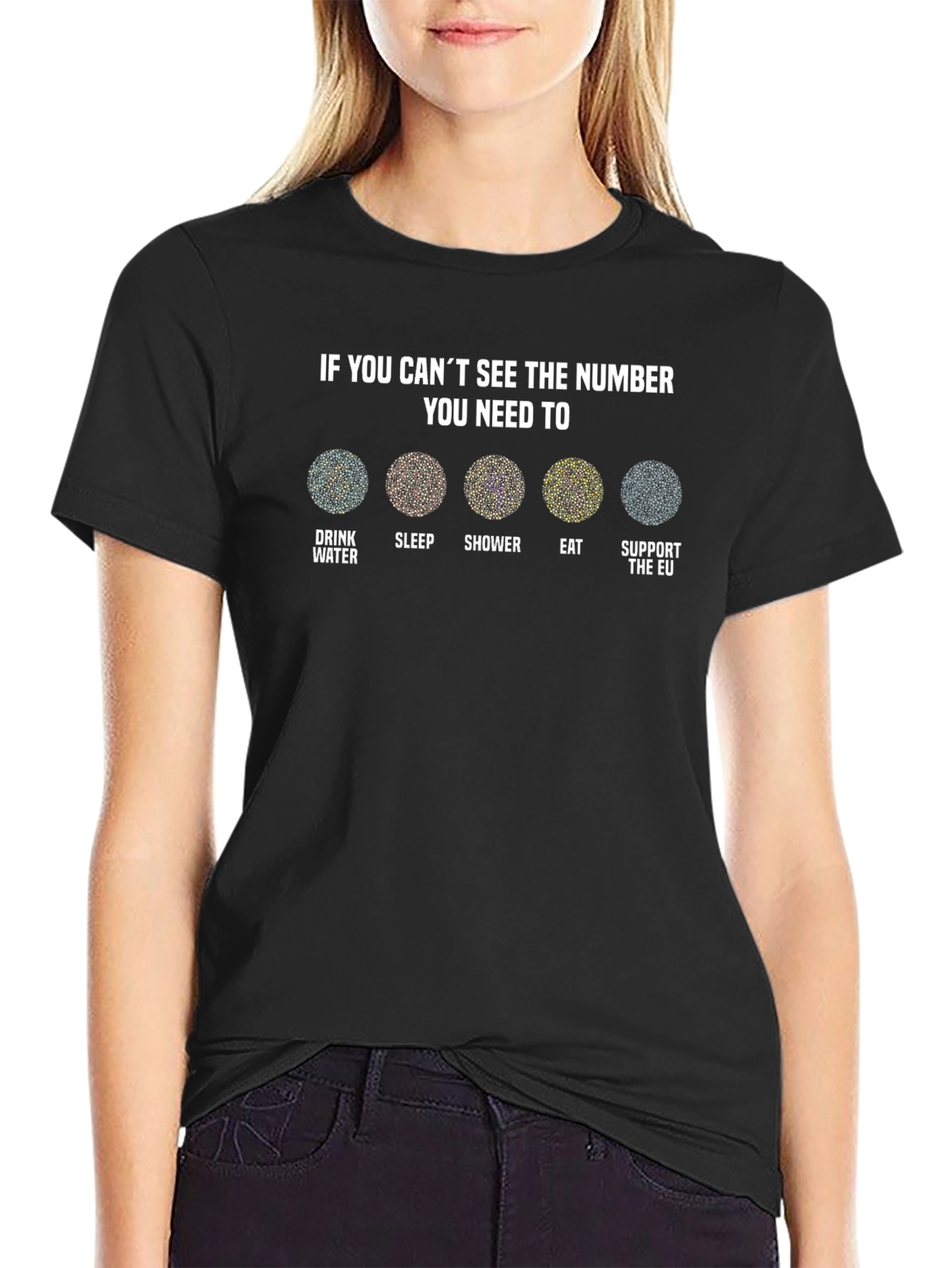 EU Vision Test T-Shirt - Need Support?