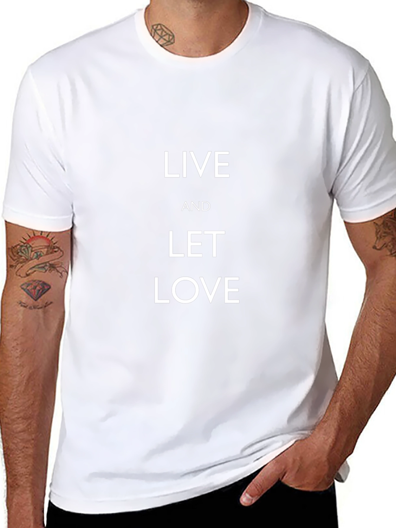 Live and Let Love Black T-Shirt