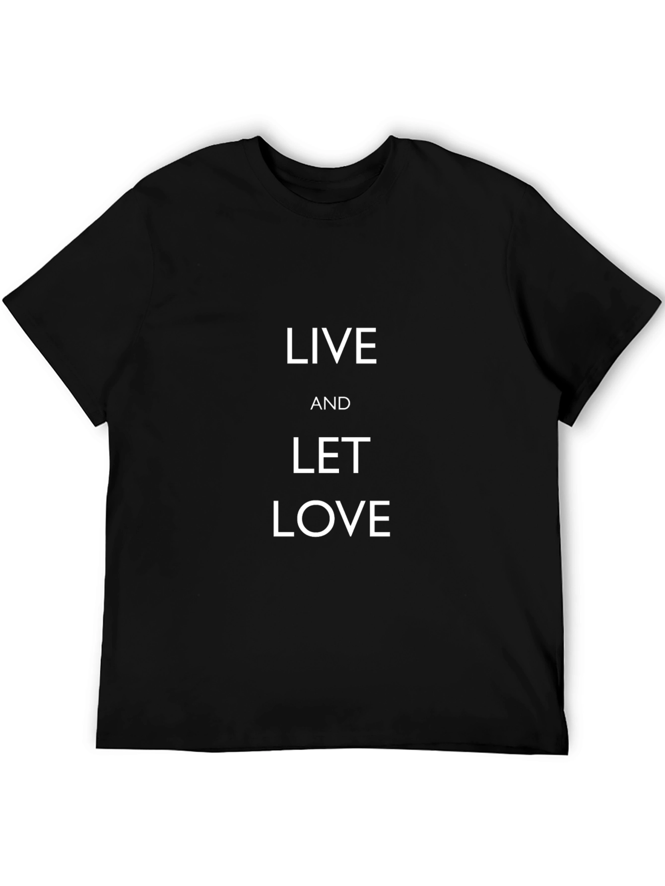 Live and Let Love Black T-Shirt