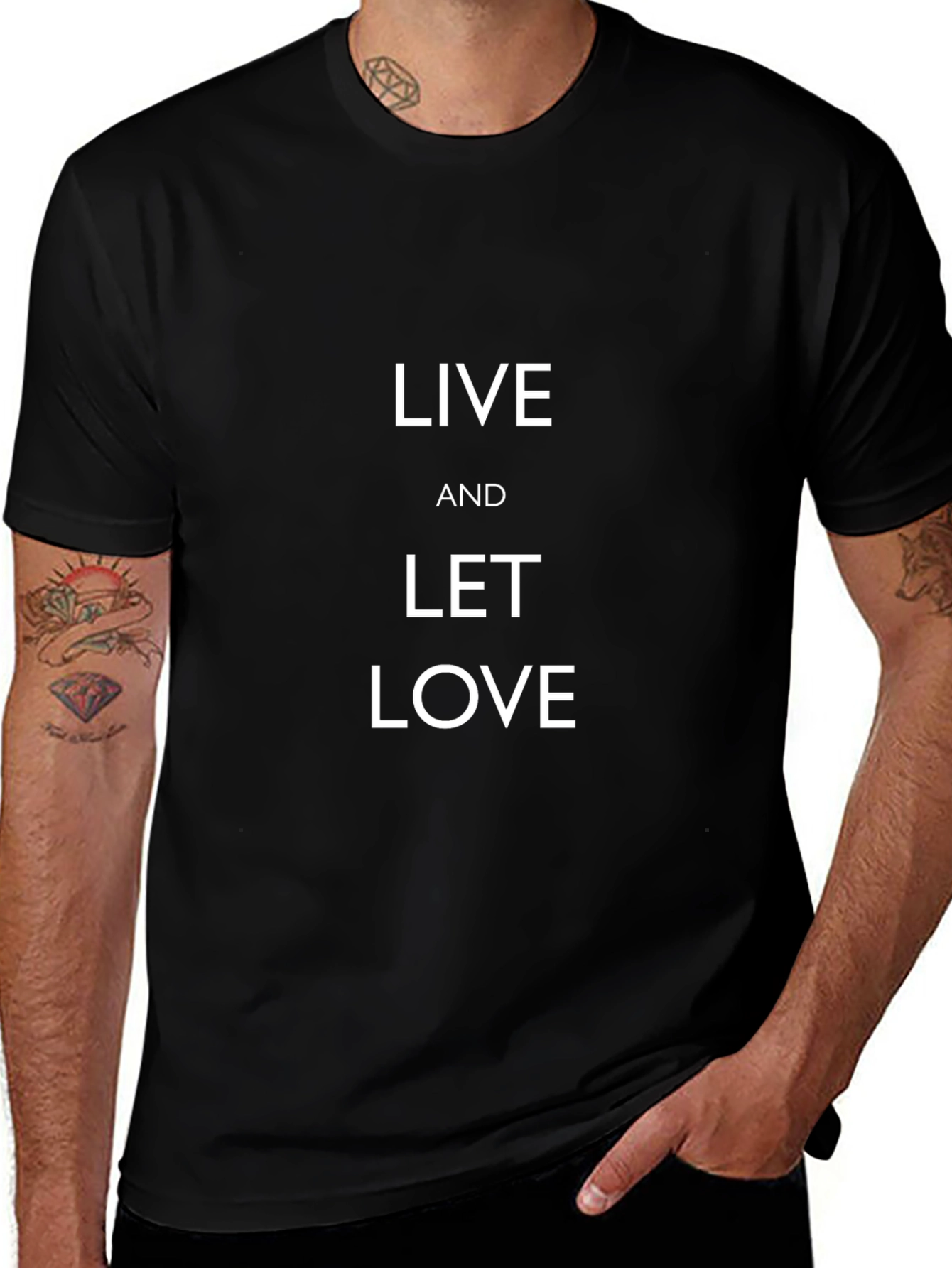Live and Let Love Black T-Shirt