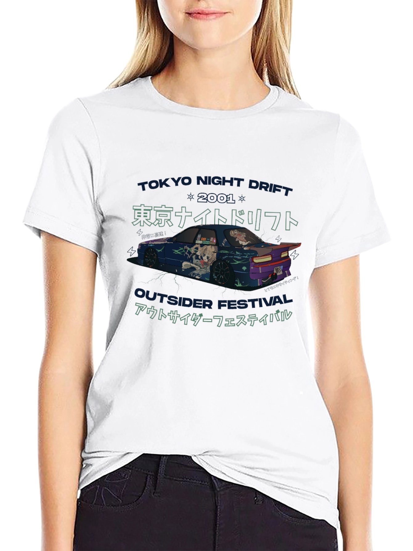 Tokyo Night Drift Graphic Tee - Outsider Festival
