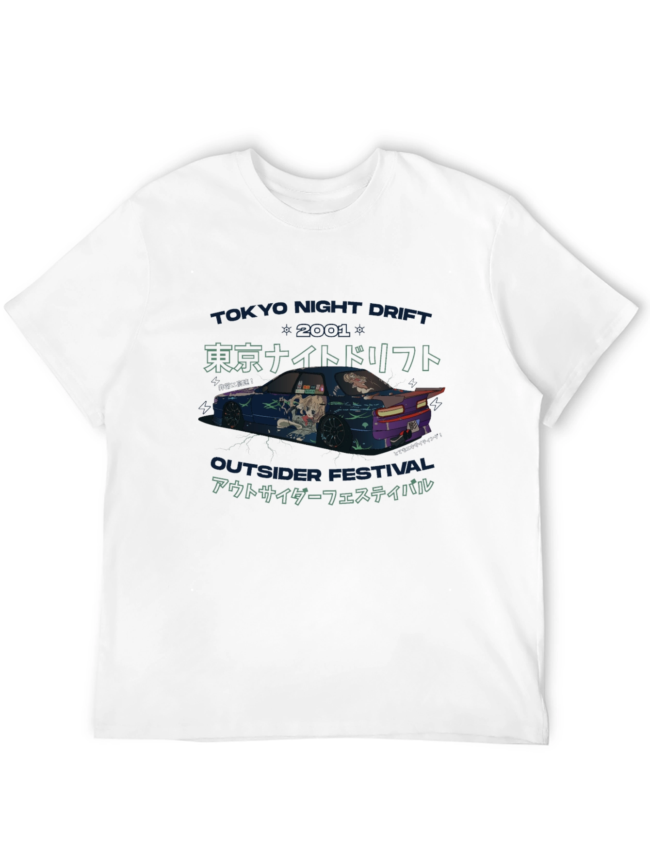 Tokyo Night Drift Graphic Tee - Outsider Festival